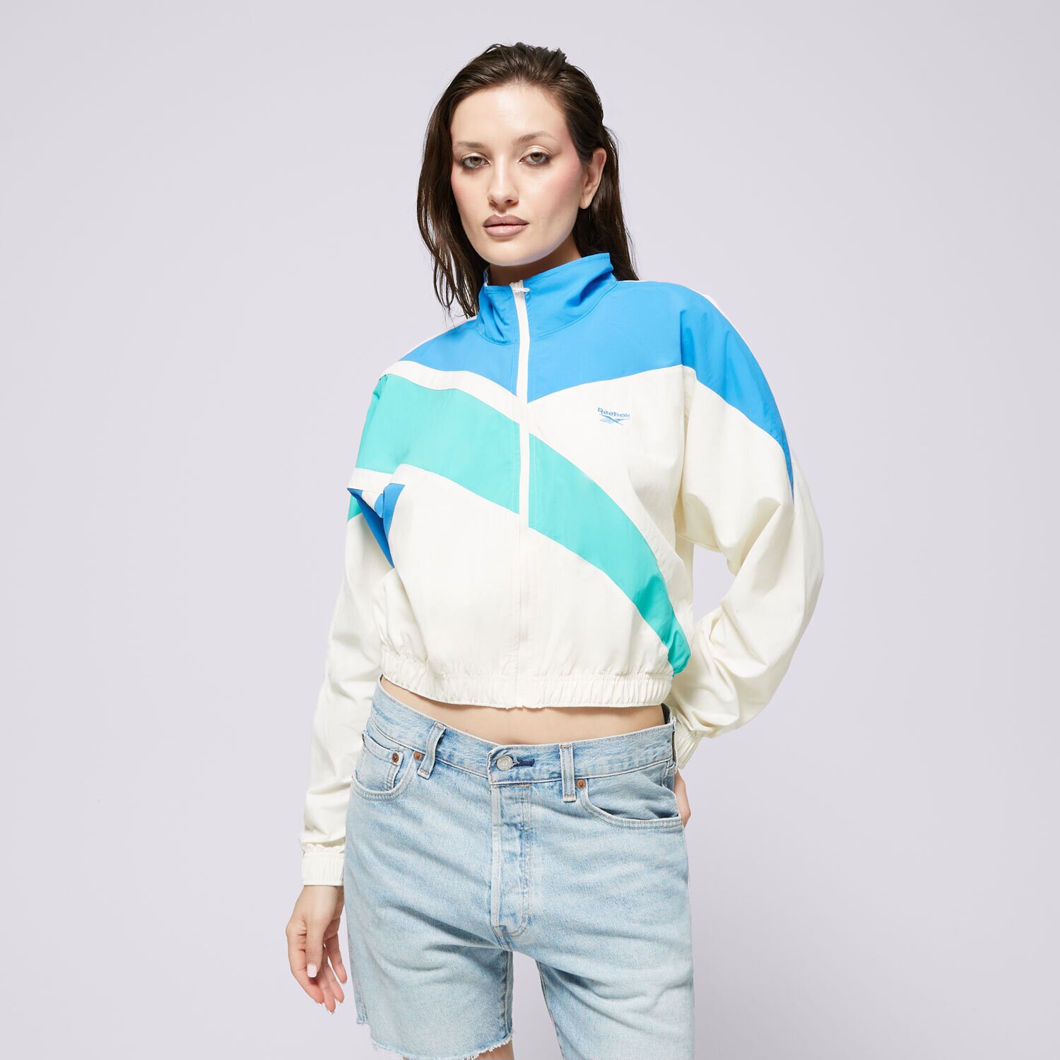 Ženska jakna za prehodni čas REEBOK JAKNA CL FR TRACK MAJICA 100206055 bela