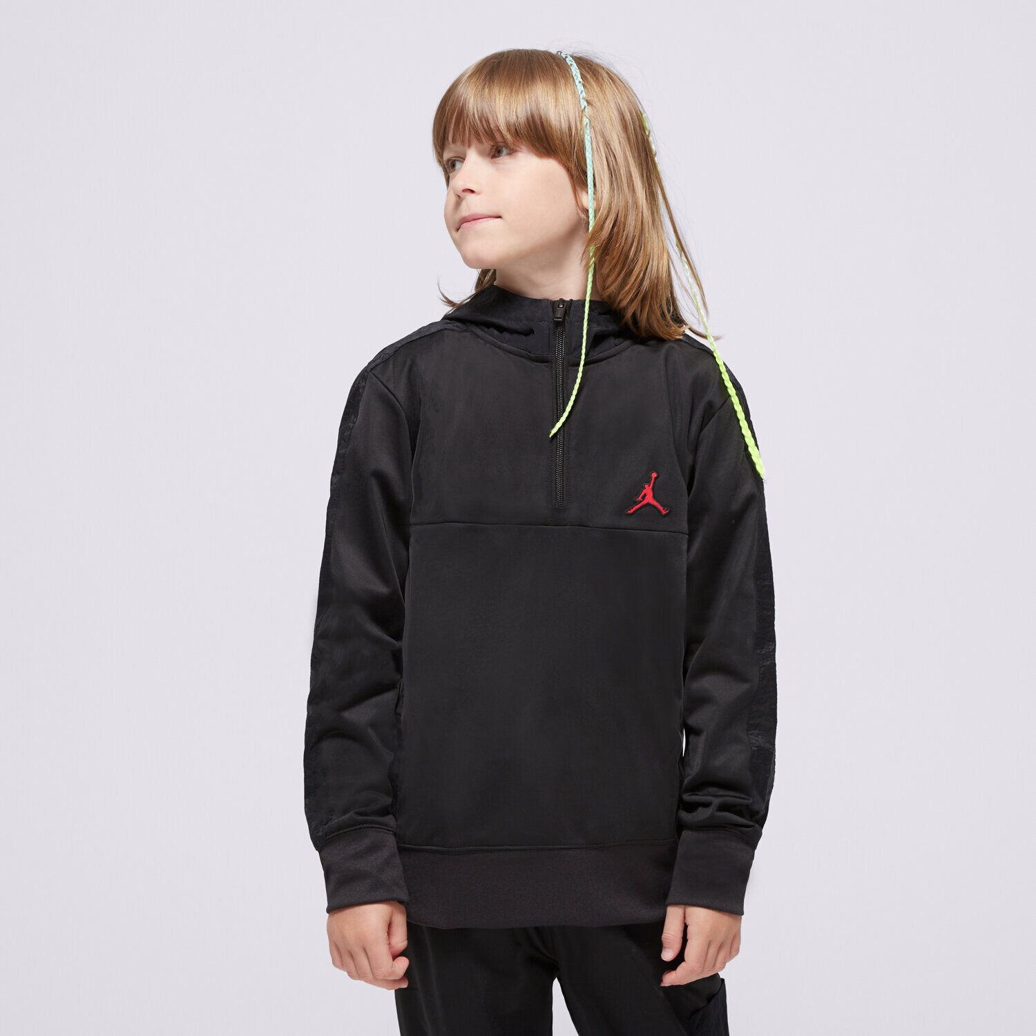 JORDAN SET WVN PNL CRGO OH SUIT BLK/RED B 95D036-023 črna