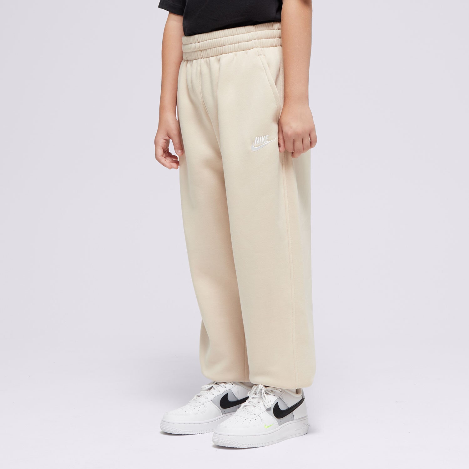 Otroški hlače NIKE HLAČE G NSW CLUB FLC LOOSE PANT LBR G FD2933-126 bež