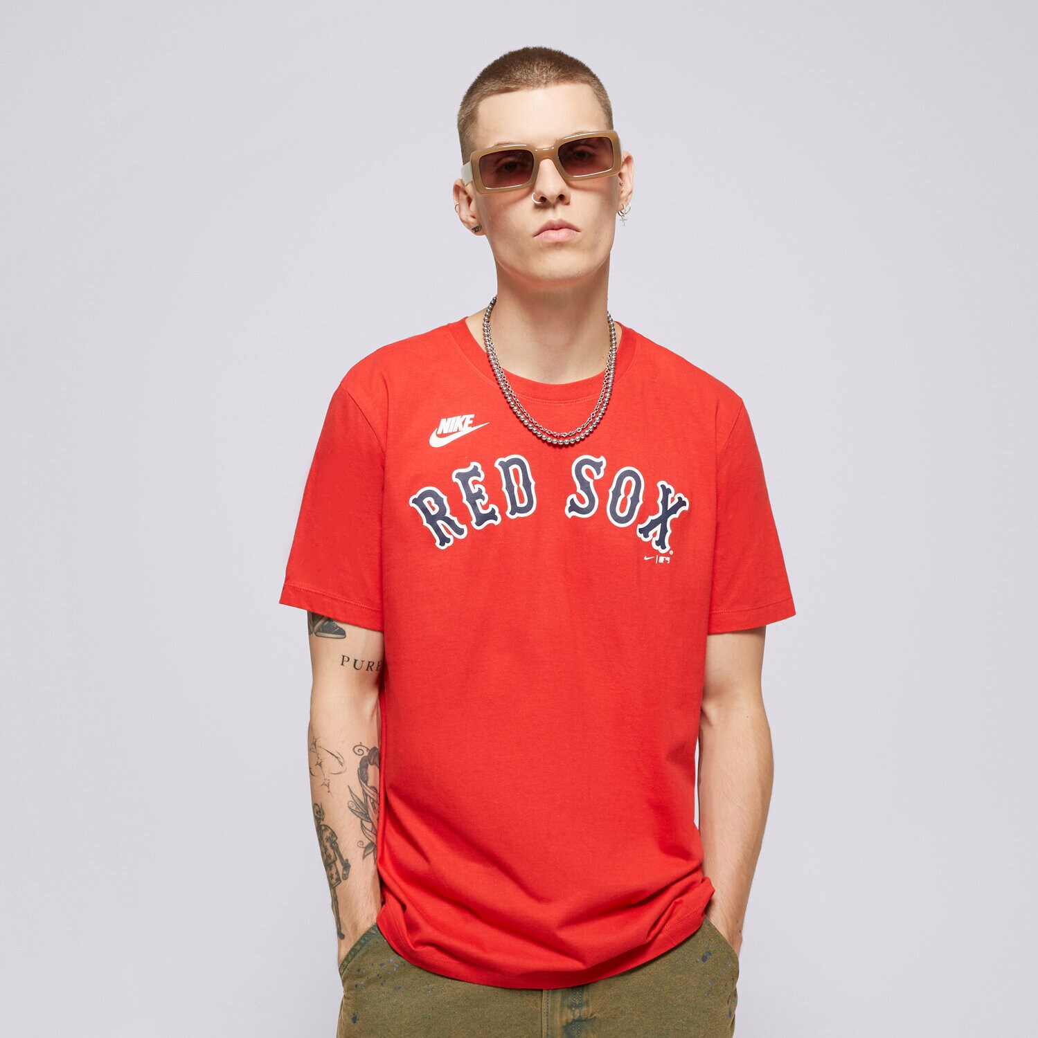 Moška majica s kratkimi rokavi NIKE T-SHIRT BOSTON RED SOX MLB N199-62Q-R36-0B5 rdeča