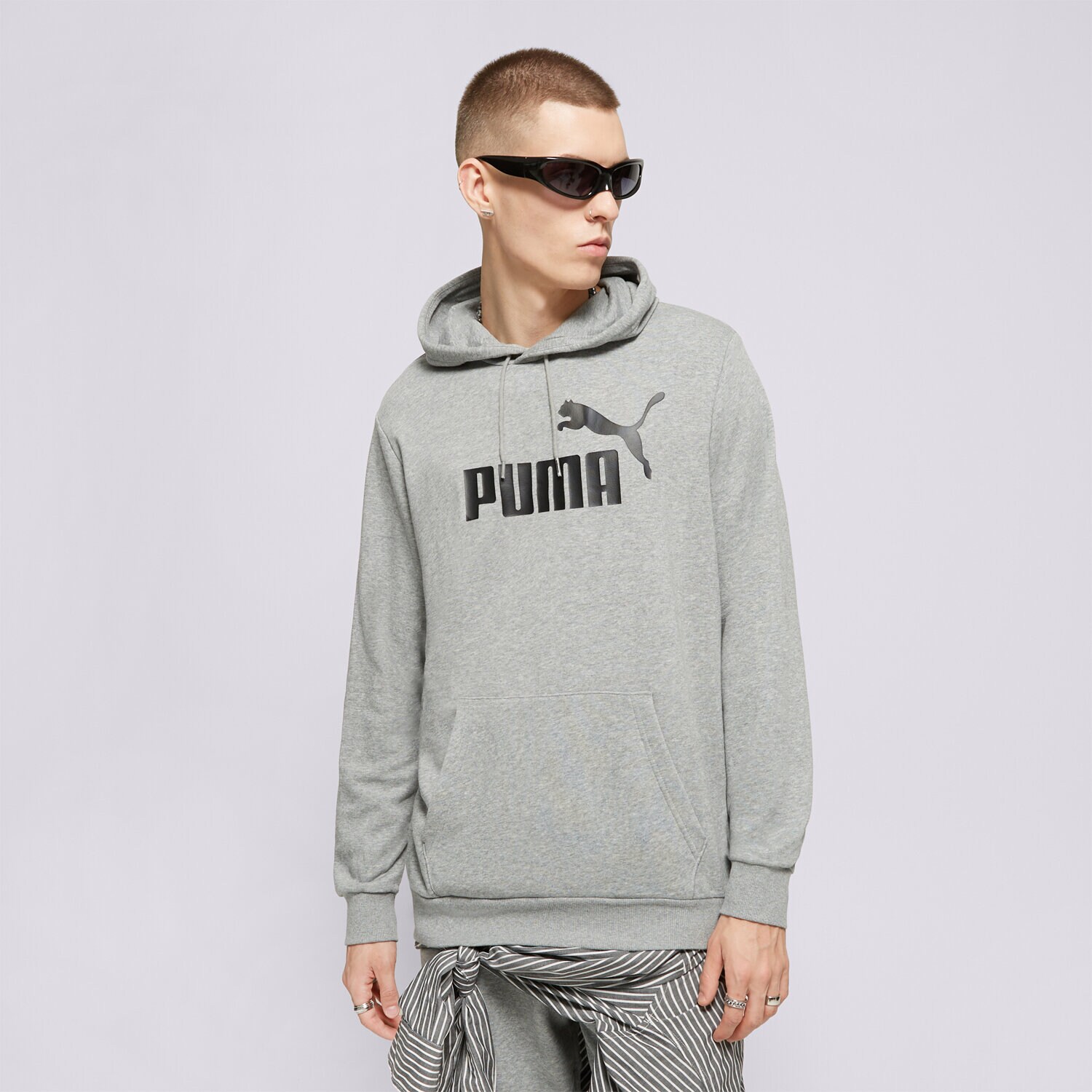 Moški pulover PUMA JOPICA ESS BIG LOGO HOODIE 58668803 siva