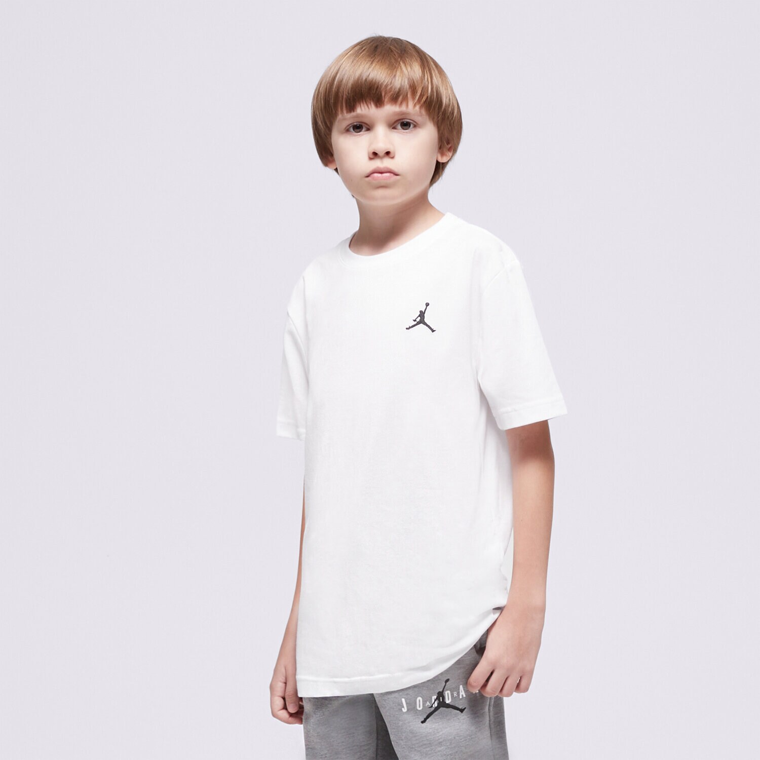 Otroška majica s kratkimi rokavi JORDAN T-SHIRT JDB JUMPMAN AIR EMB BOY 95D266-001 bela