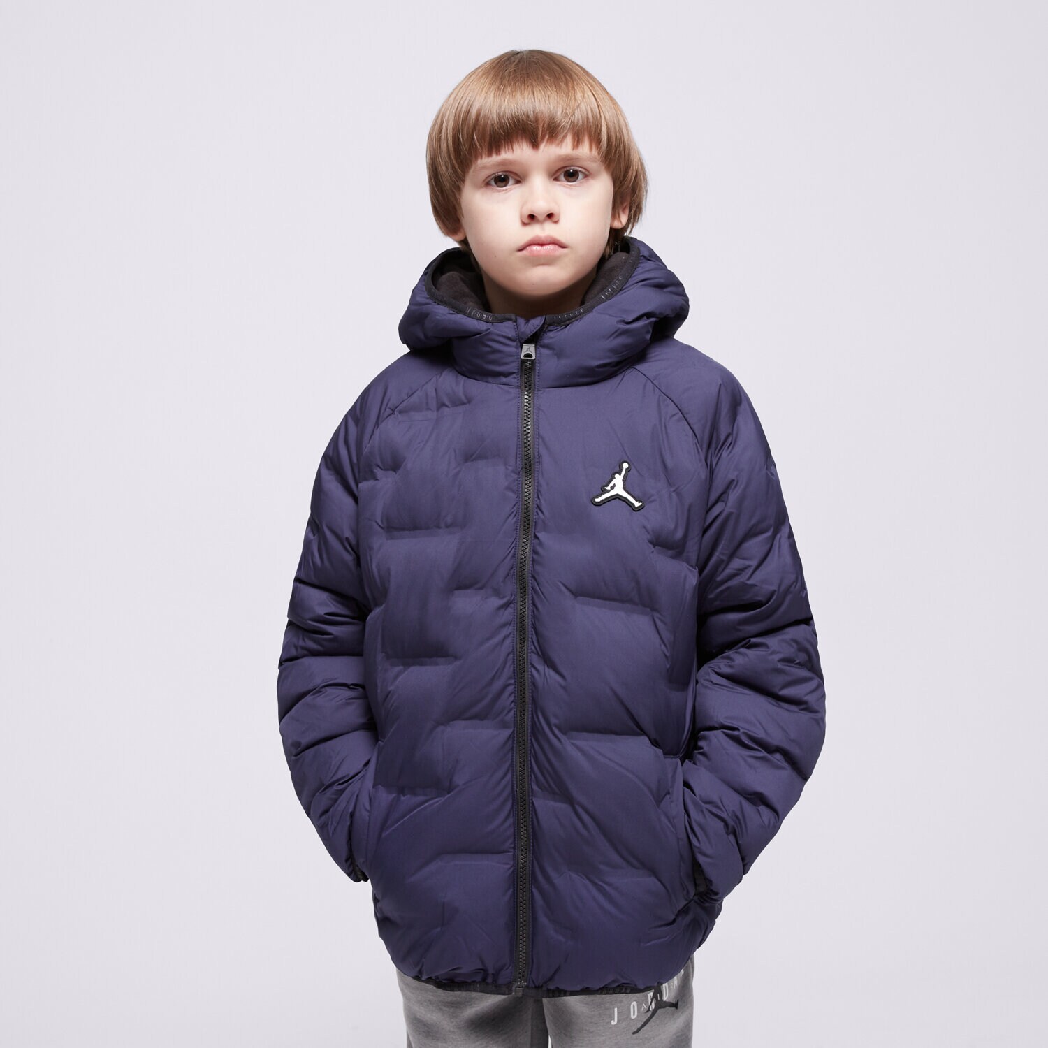 Otroški pulover JORDAN JAKNA ZIMSKA JDN WELDED JORDAN PUFFER BOY 95D194-U90 mornarsko modra