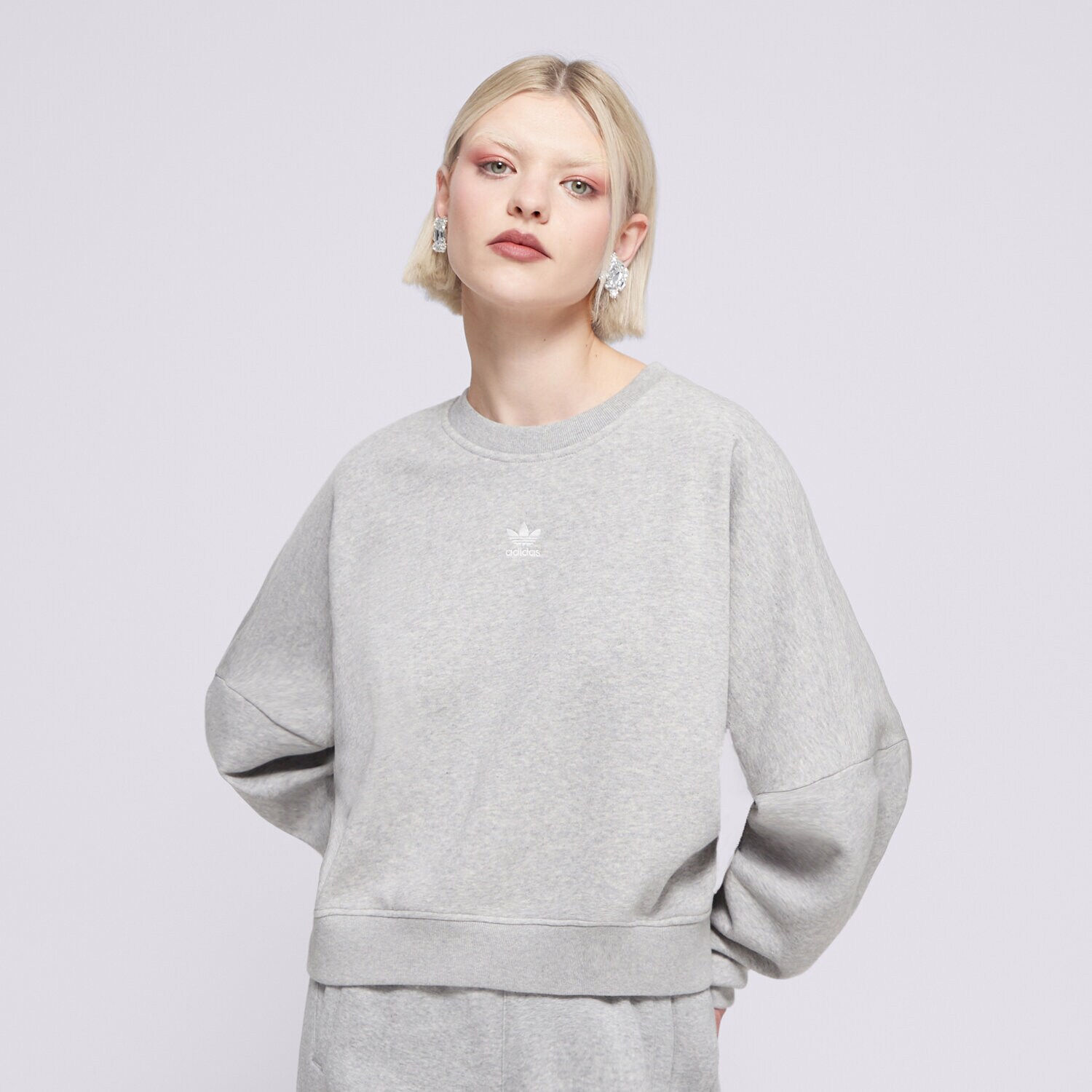 Ženski pulover ADIDAS JOPICA ESS CREW FL IY2545 siva