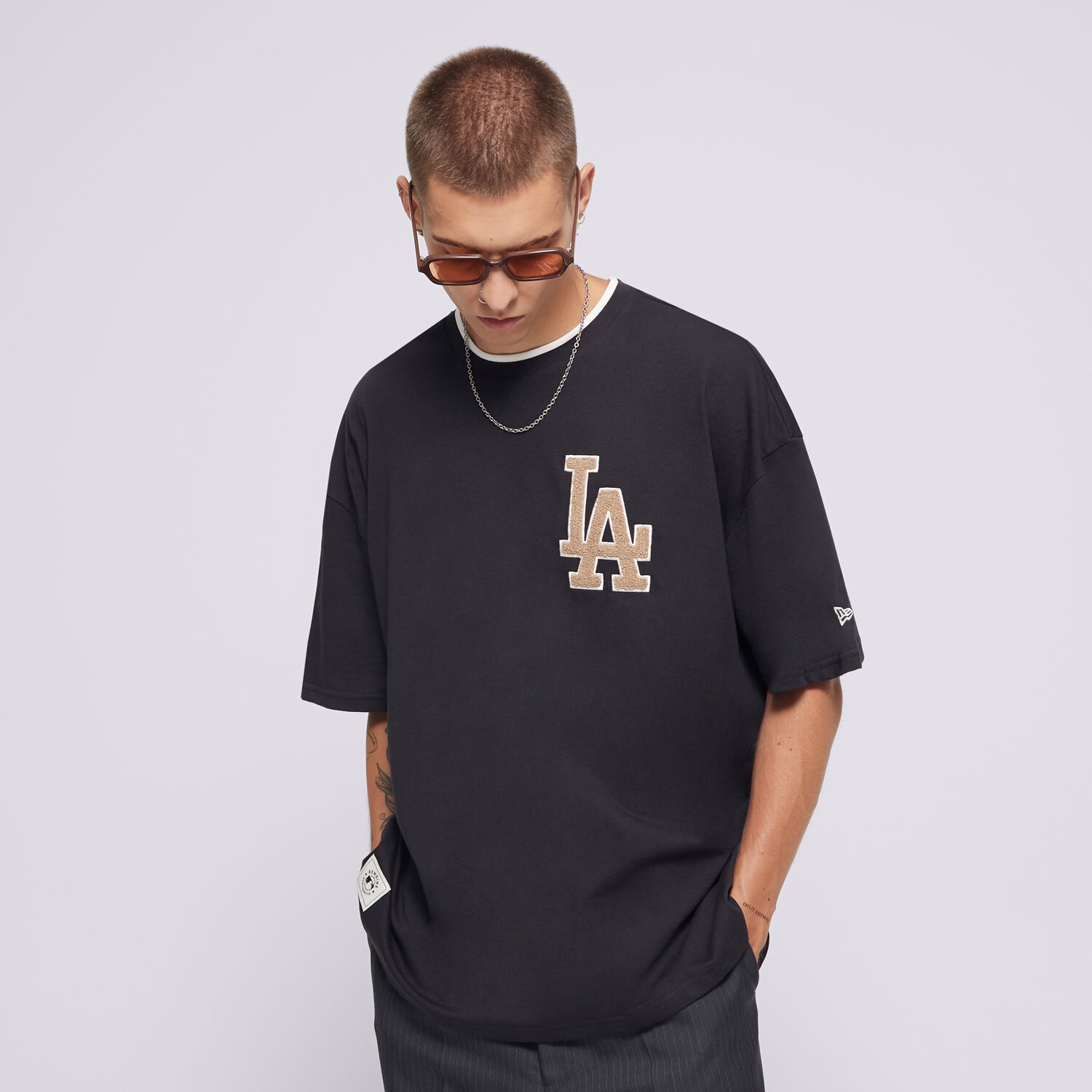 Moška majica s kratkimi rokavi NEW ERA T-SHIRT WS LA DODGERS LOS ANGELES DODGERS NVYTTA 60564869 mornarsko modra