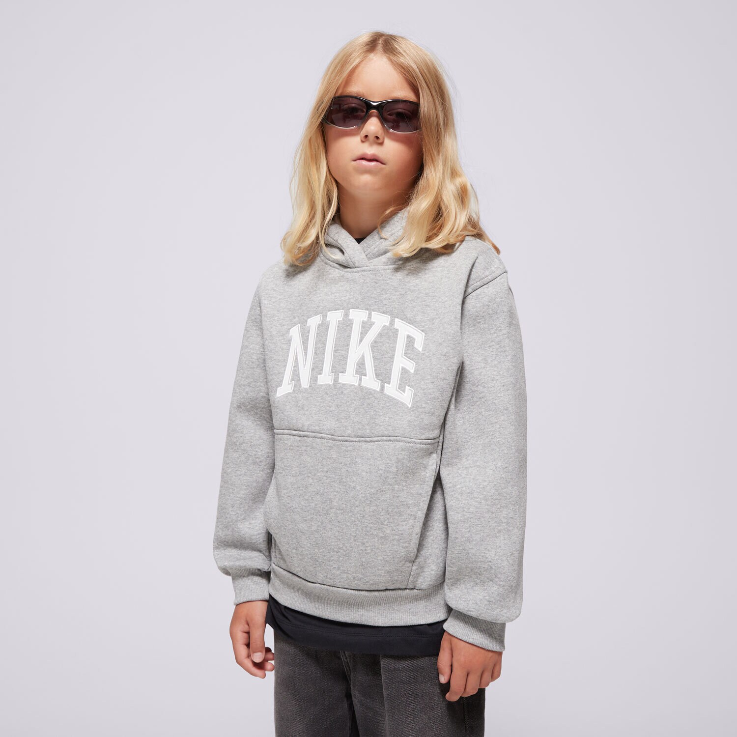 Otroški pulover NIKE JOPICA S KAPUCO K NSW CLUB FLC HDY HBR MC BOY HJ3156-063 siva