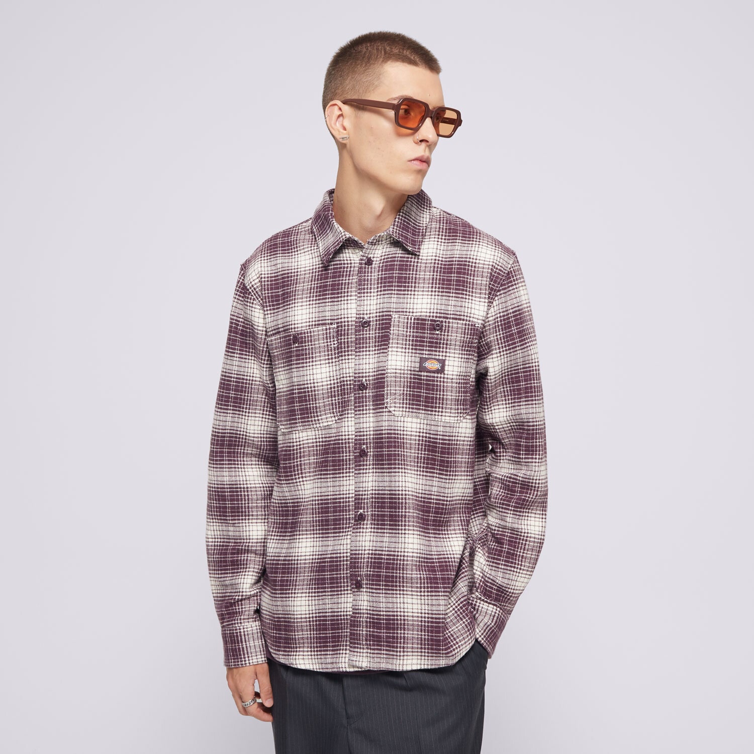 DICKIES SRAJCA EVANSVILLE LS DK0A4XGTJ561 vijolična