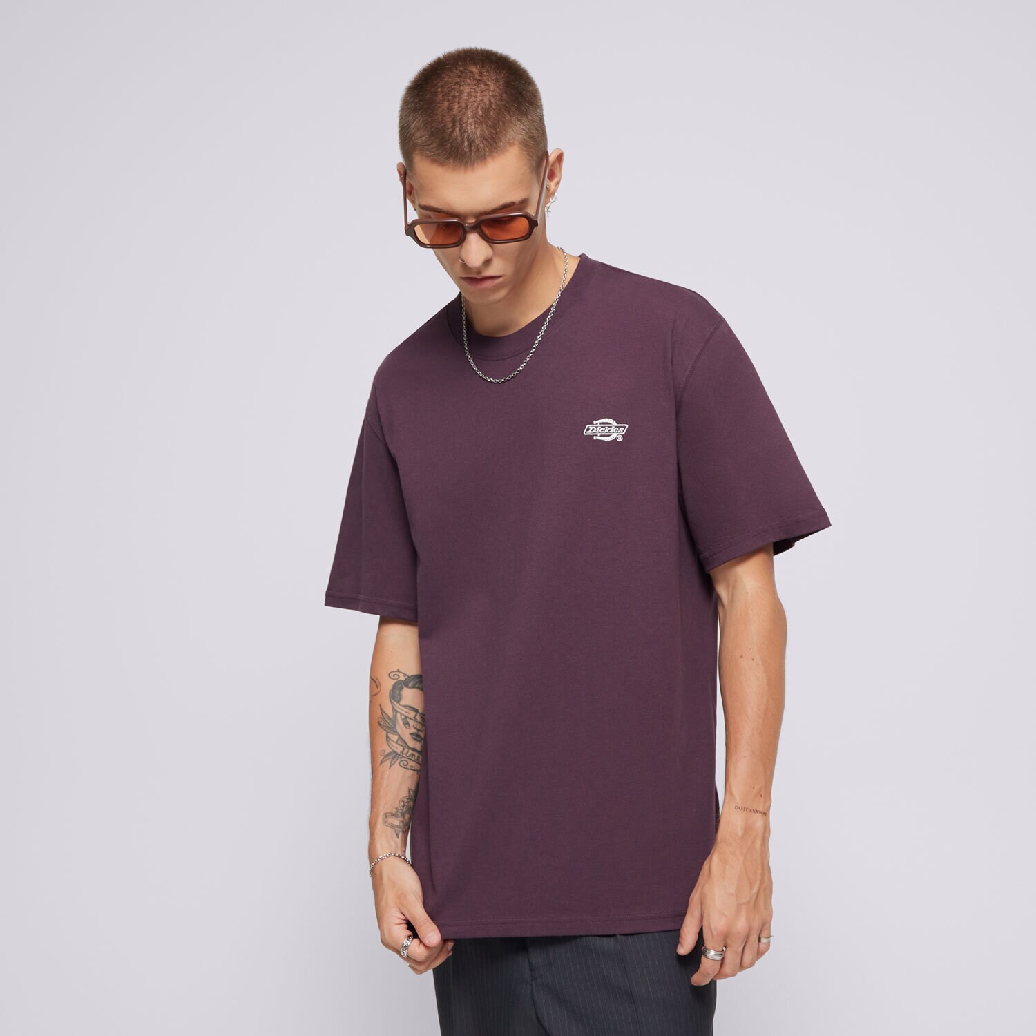 Moška majica s kratkimi rokavi DICKIES T-SHIRT SUMMERDALE SS TEE DK0A4YAIJ561 vijolična