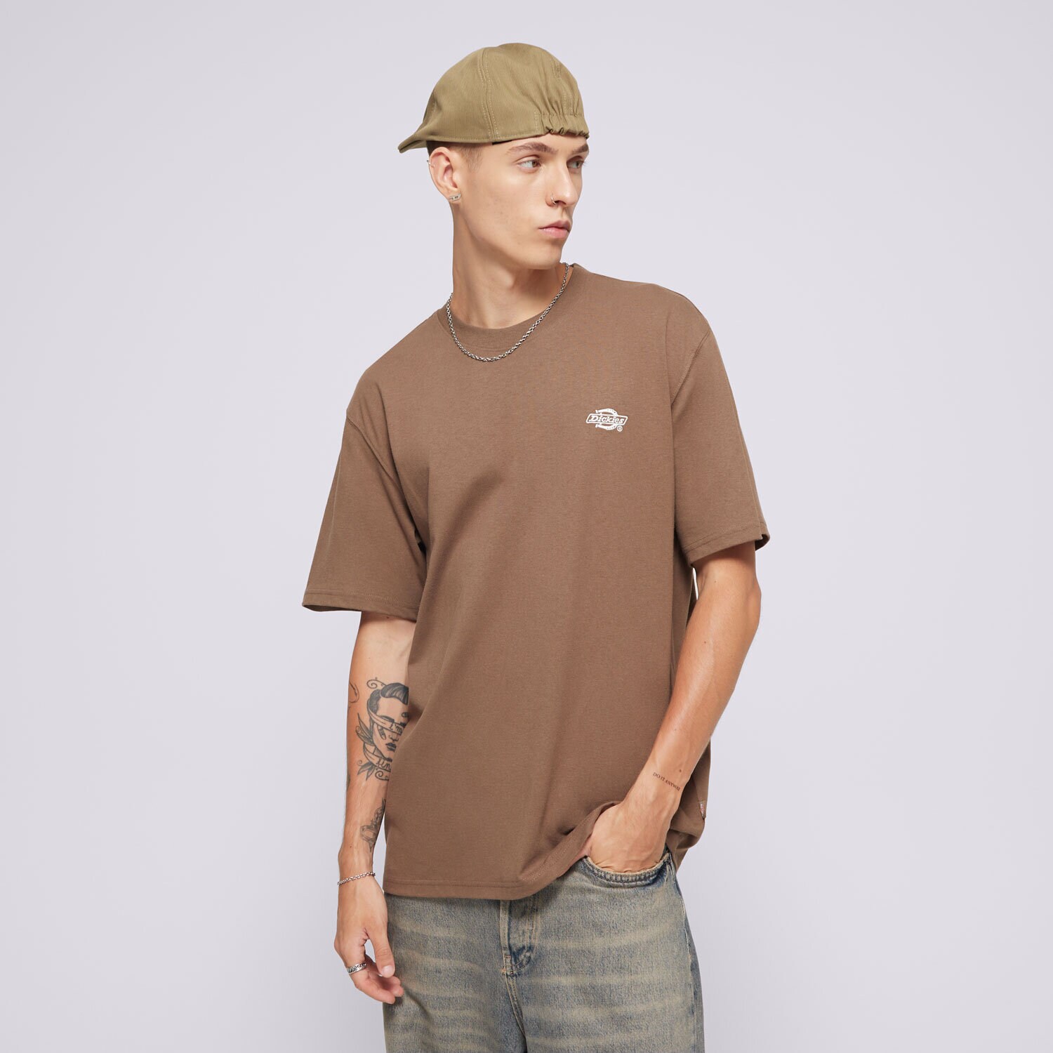 Moška majica s kratkimi rokavi DICKIES T-SHIRT SUMMERDALE SS TEE DK0A4YAIMR11 rjava