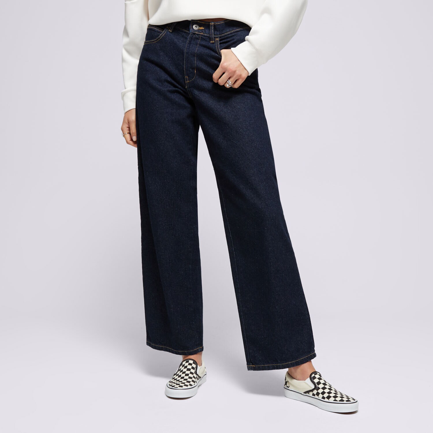 Ženske hlače DICKIES HLAČE HERNDON DENIM W DK0A4YPYRIN1 modra