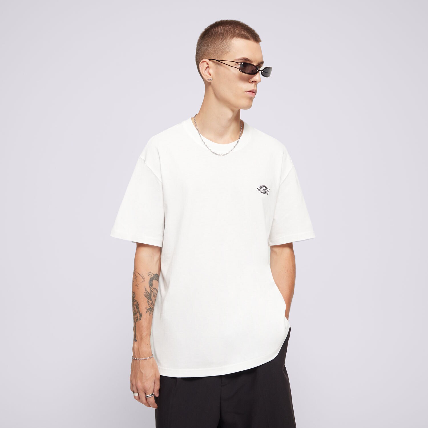 Moška majica s kratkimi rokavi DICKIES T-SHIRT SUMMERDALE SS TEE DK0A4YAIWHX1 bela