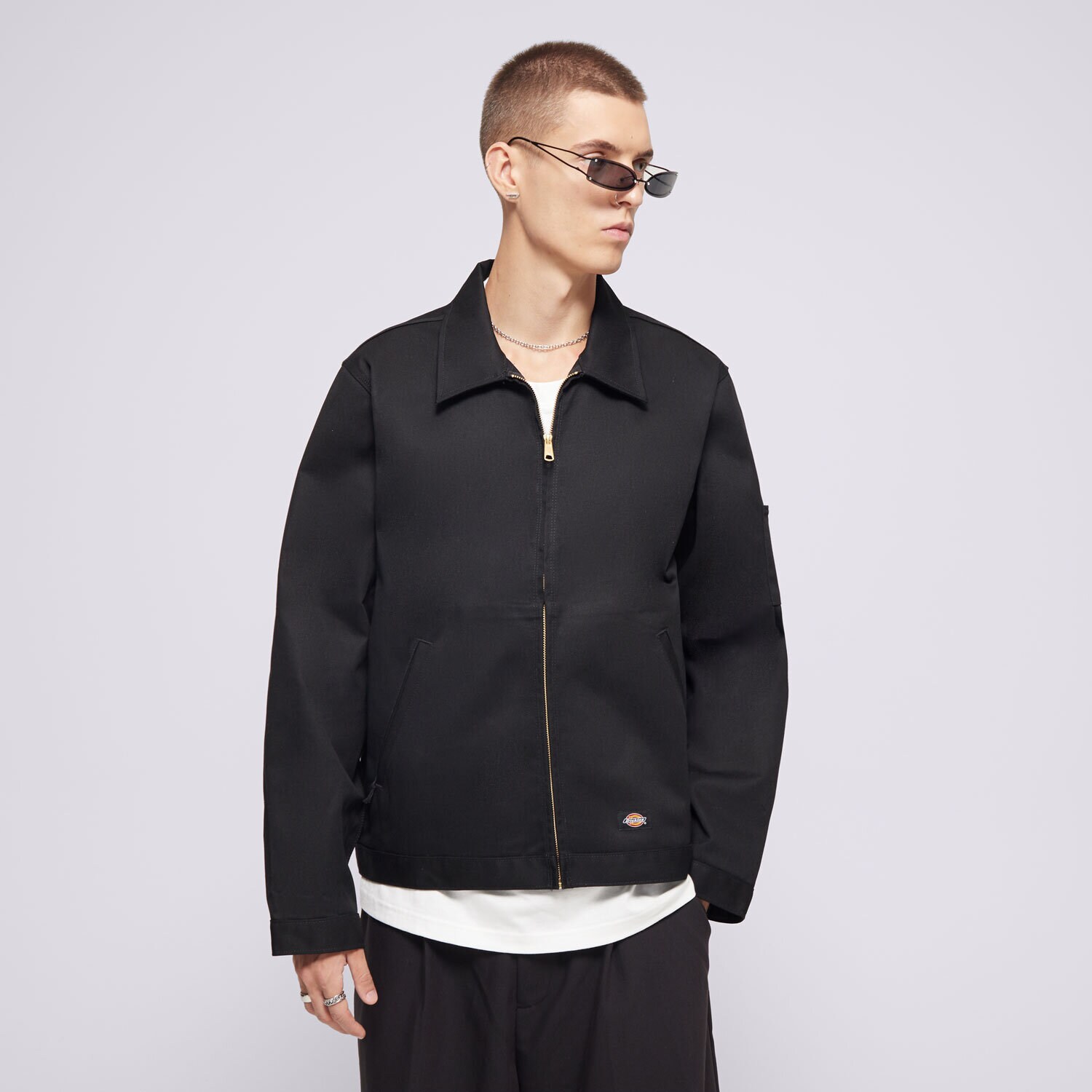Moška jakna za prehodni čas DICKIES JAKNA UNLINED EISENHOWER JACKET REC DK0A4Y6UBLK1 črna