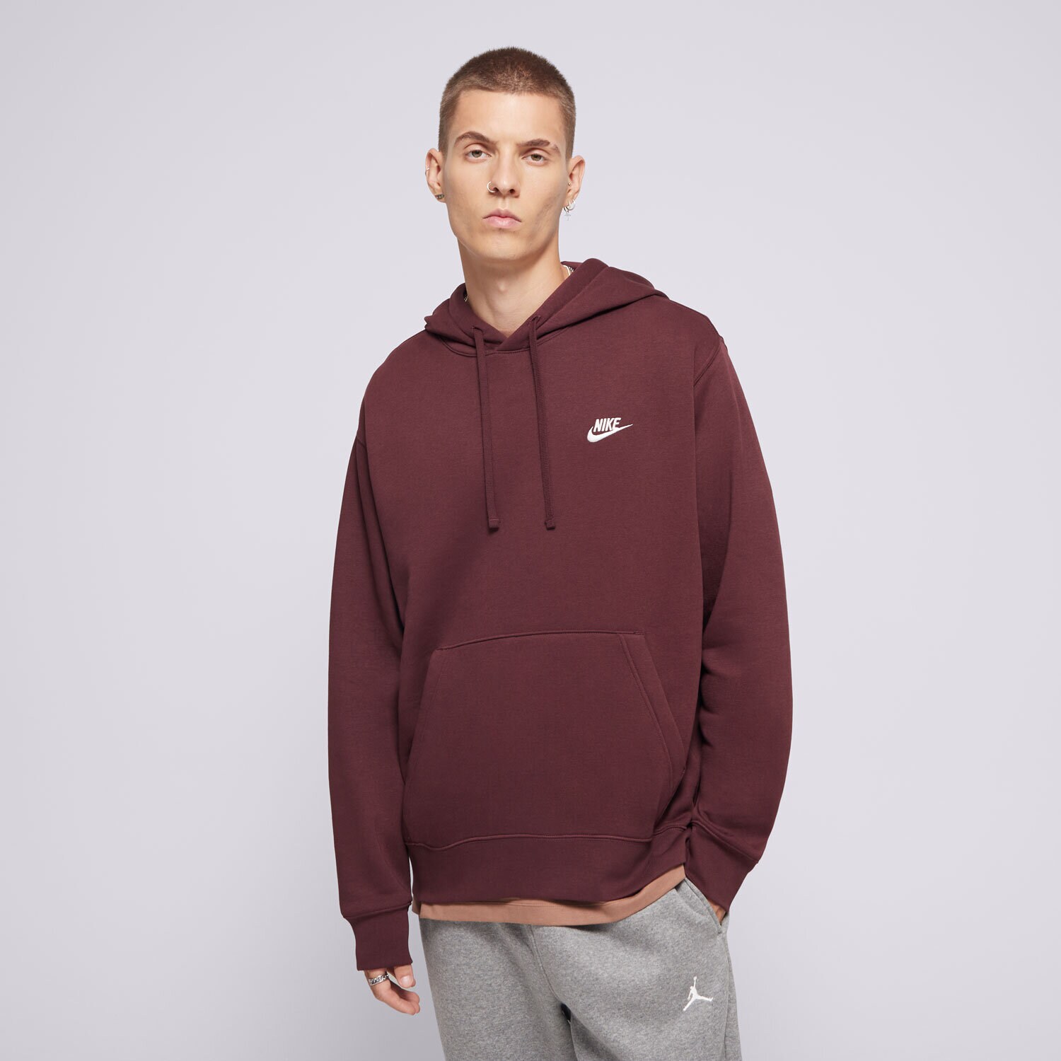 Moški pulover NIKE JOPICA S KAPUCO SPORTSWEAR CLUB FLEECE BV2654-652 rjava