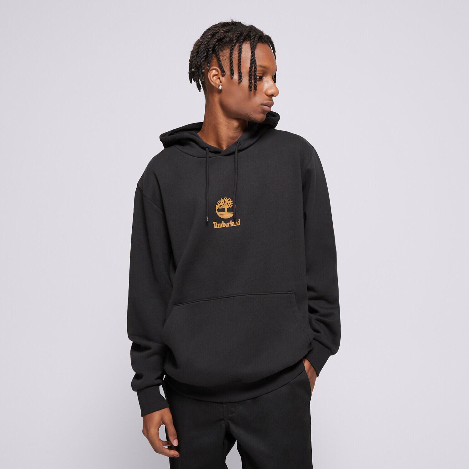 Moški pulover TIMBERLAND JOPICA S KAPUCO NEW SMALL LOGO PRINT TB0A6WZA0011 črna