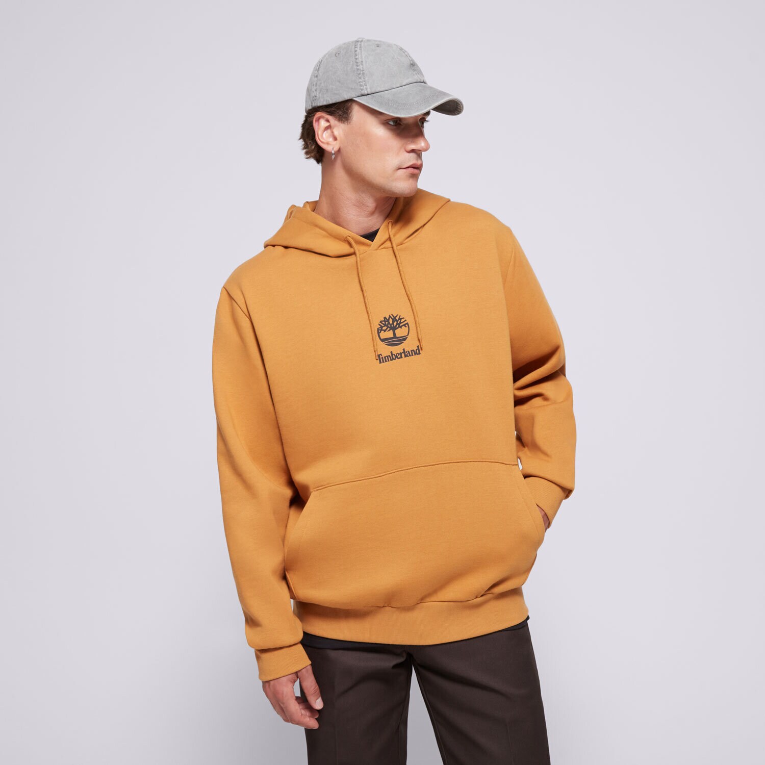 Moški pulover TIMBERLAND JOPICA S KAPUCO NEW SMALL LOGO PRINT TB0A6WZAP471 rjava