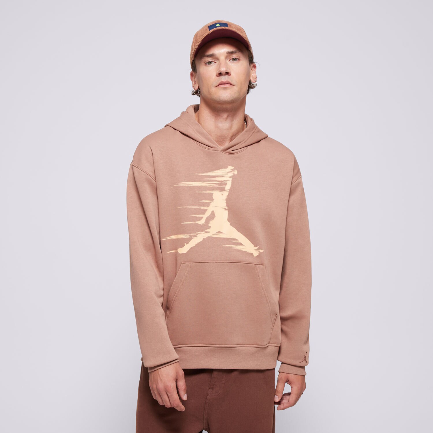 Moški pulover JOPICA S KAPUCO M JORDAN MVP HBR FLC PO  FV7227-223 rjava