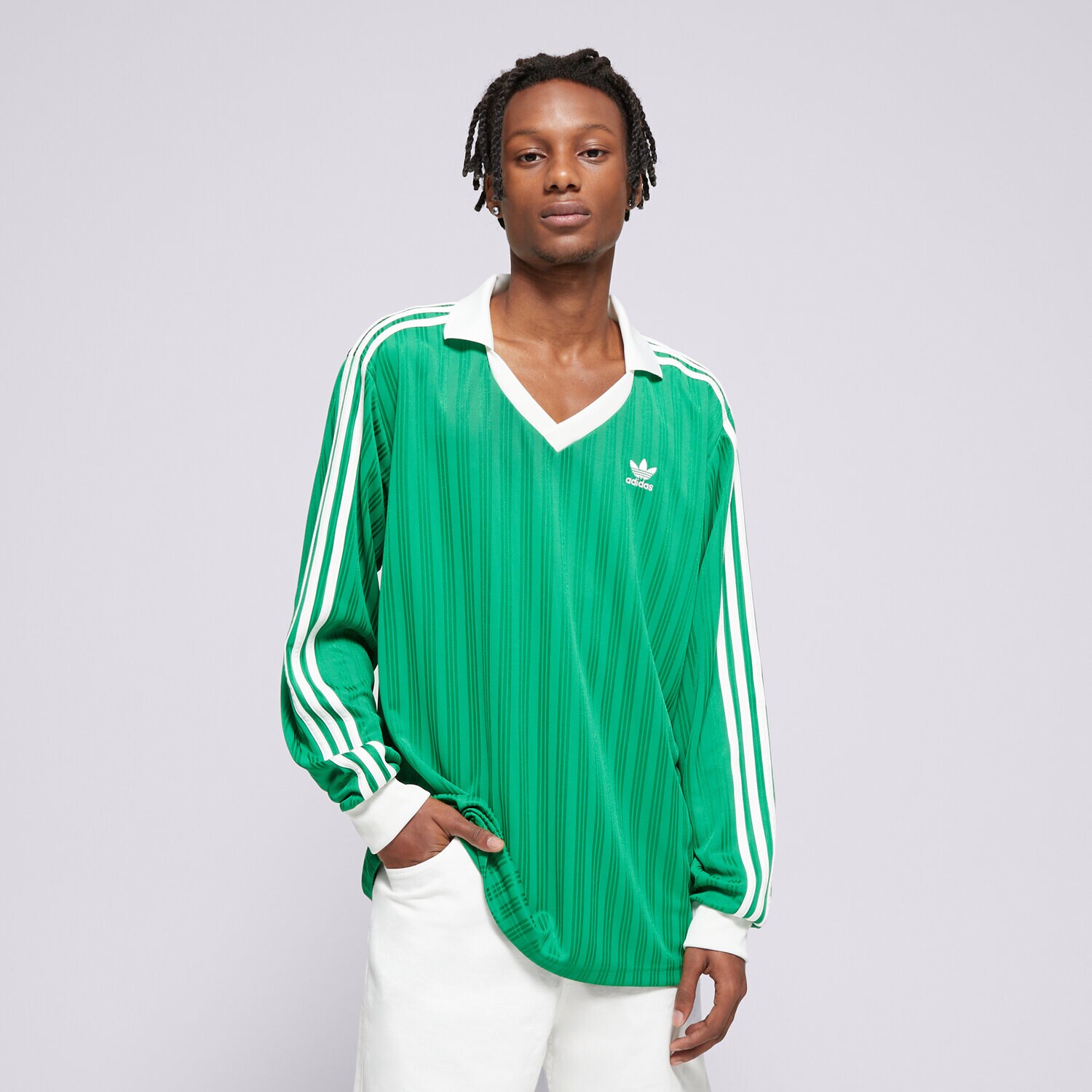 Moška majica s kratkimi rokavi ADIDAS T-SHIRT PIQUE LS IX5225 zelena