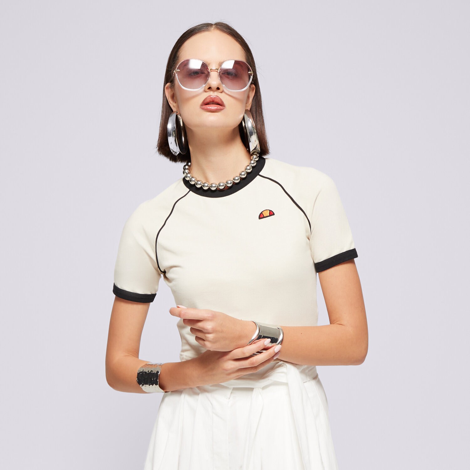 Ženska majica s kratkimi rokavi ELLESSE T-SHIRT CHEVALIER TEE BEIGE SGX20927214 bež