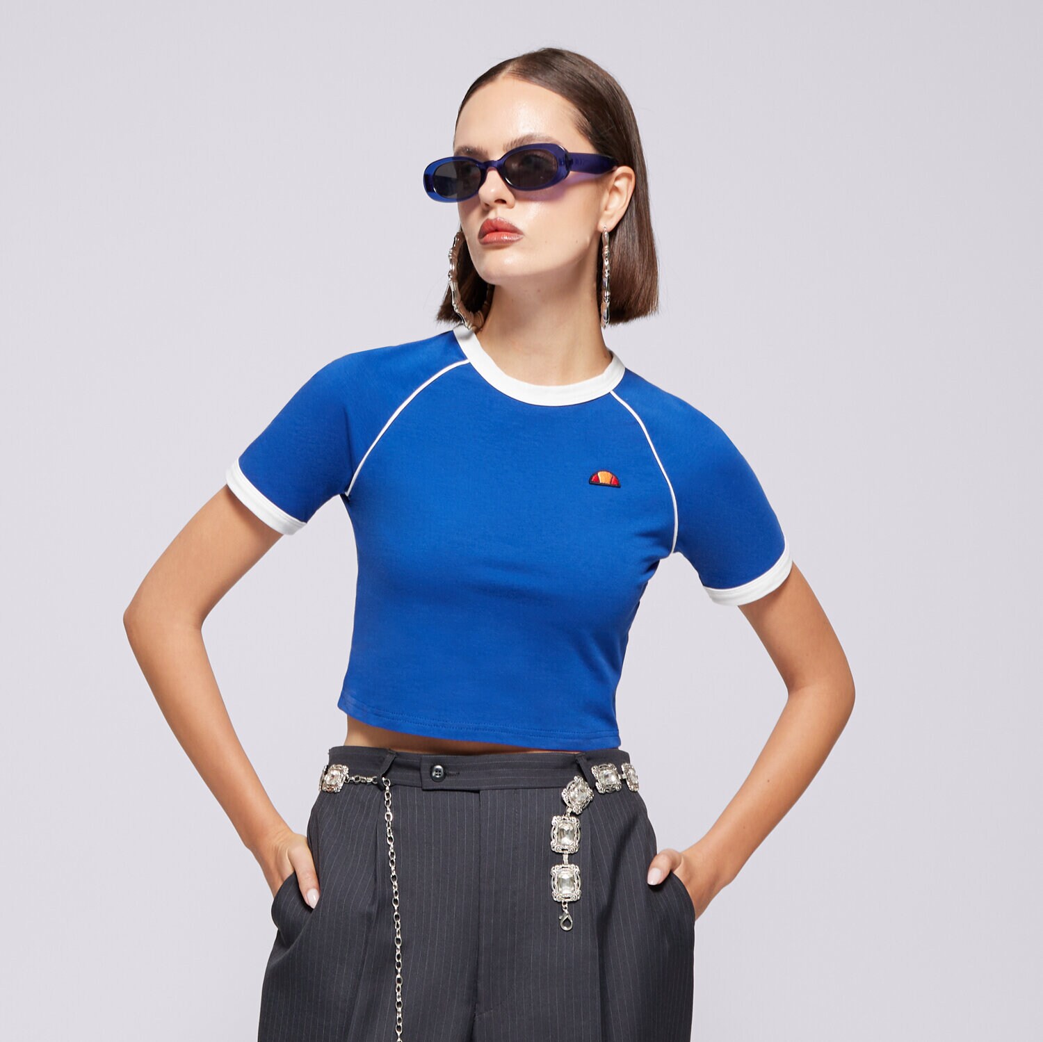 Ženska majica s kratkimi rokavi ELLESSE T-SHIRT CHEVALIER TEE BLUE SGX20927402 modra