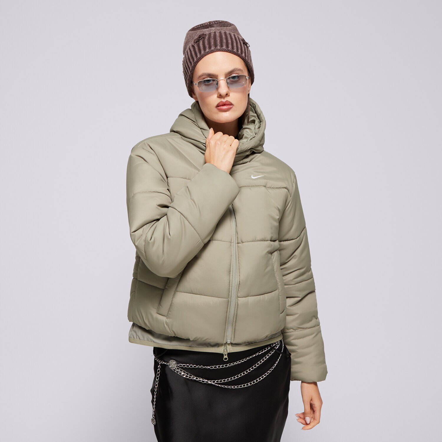 Ženska zimska jakna NIKE JAKNA ZIMSKA W NSW TF SYNFL NK CLSC PFR FZ5899-321 kaki