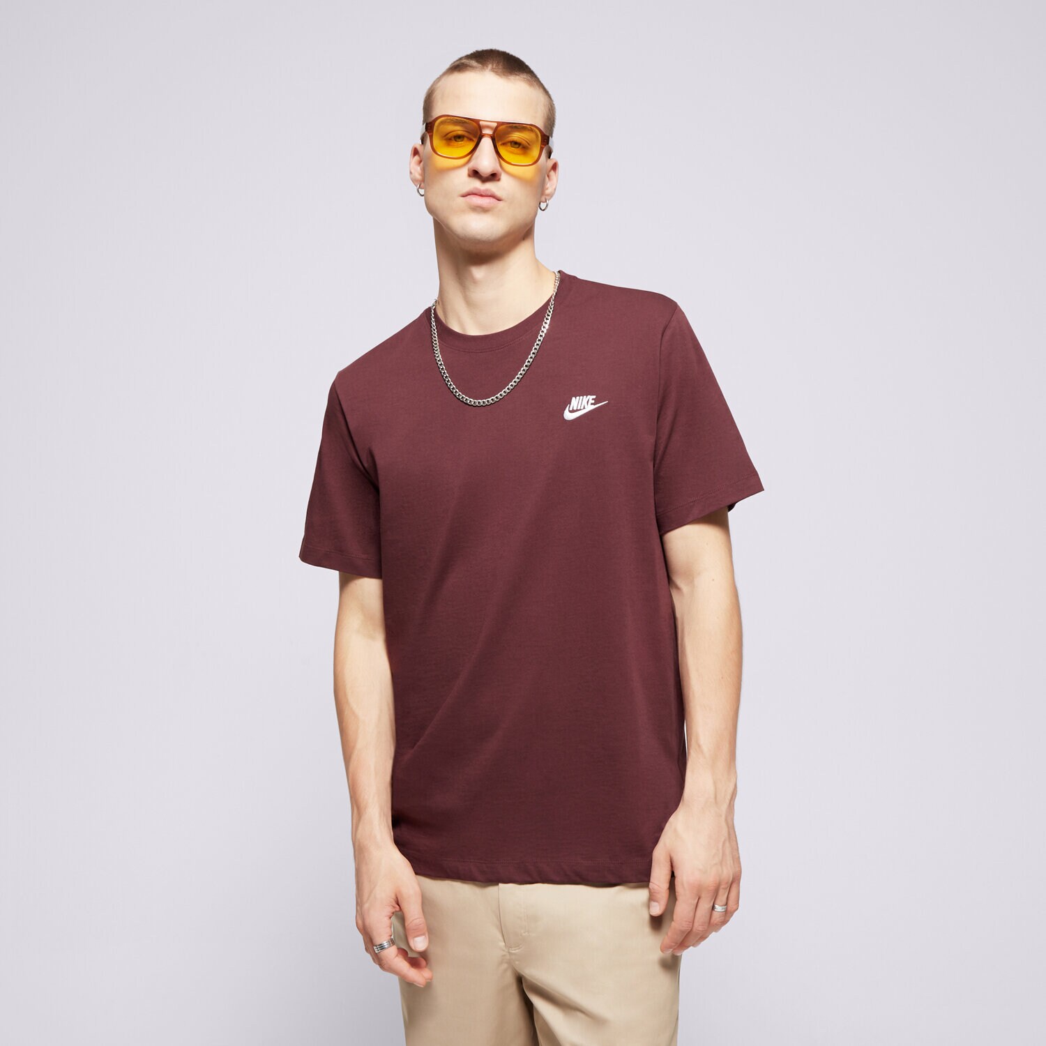 Moška majica s kratkimi rokavi NIKE T-SHIRT SPORTSWEAR CLUB AR4997-652 rjava