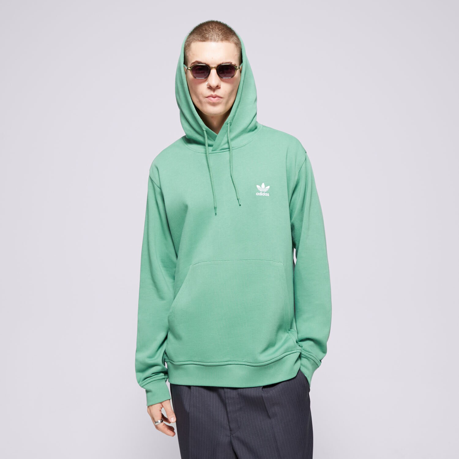 Moški pulover ADIDAS JOPICA S KAPUCO ESS HD IX7671 zelena