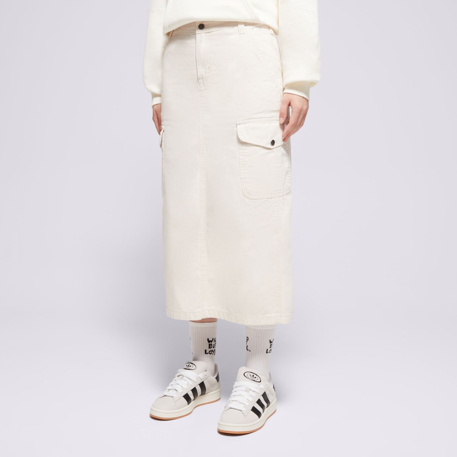 Ženska obleka DICKIES KRILO DUCK CANVAS CARGO SKIRT W DK0A4Z2RF901 siva