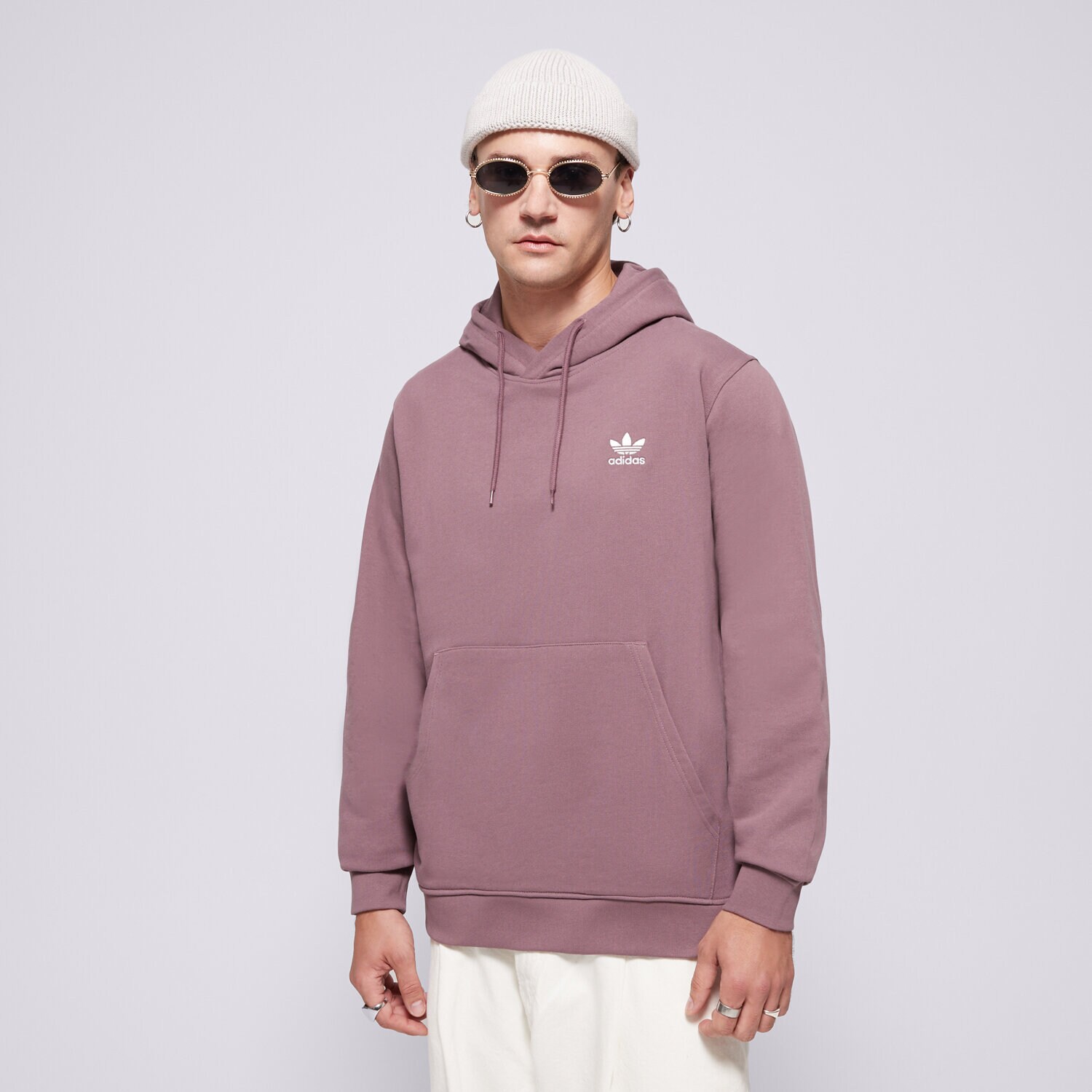 Moški pulover ADIDAS JOPICA S KAPUCO ESS HD IX7673 vijolična