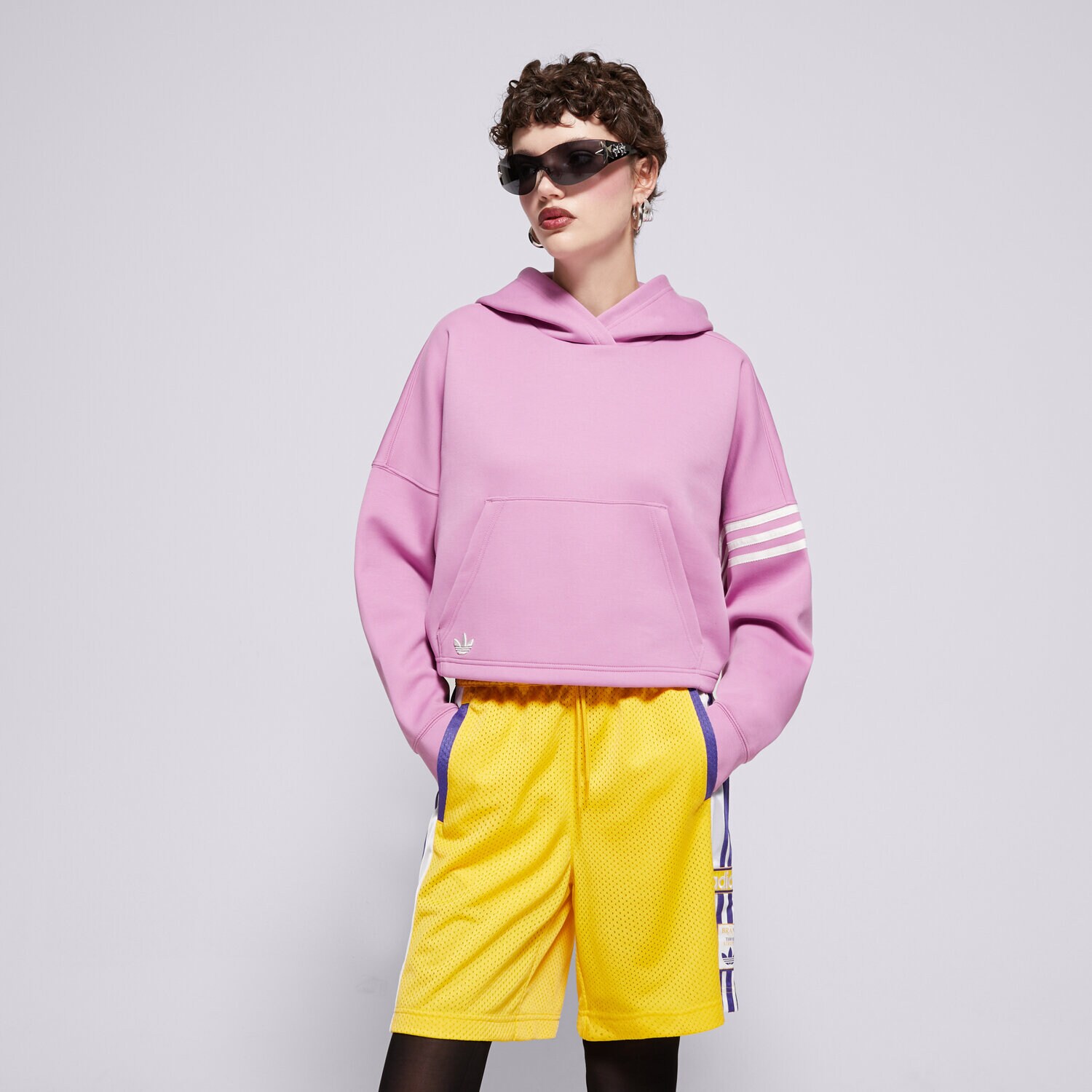 Ženski pulover ADIDAS JOPICA S KAPUCO NEUCL HOODIE IW5614 vijolična