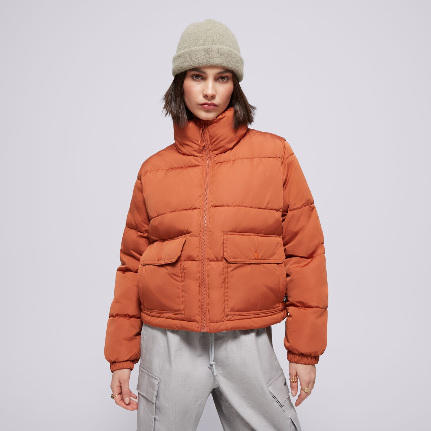 Ženska zimska jakna VANS JAKNA ZIMSKA MTE AUBREY PRIMALOFT PUFFER VN000HJVC9J1 oranžna