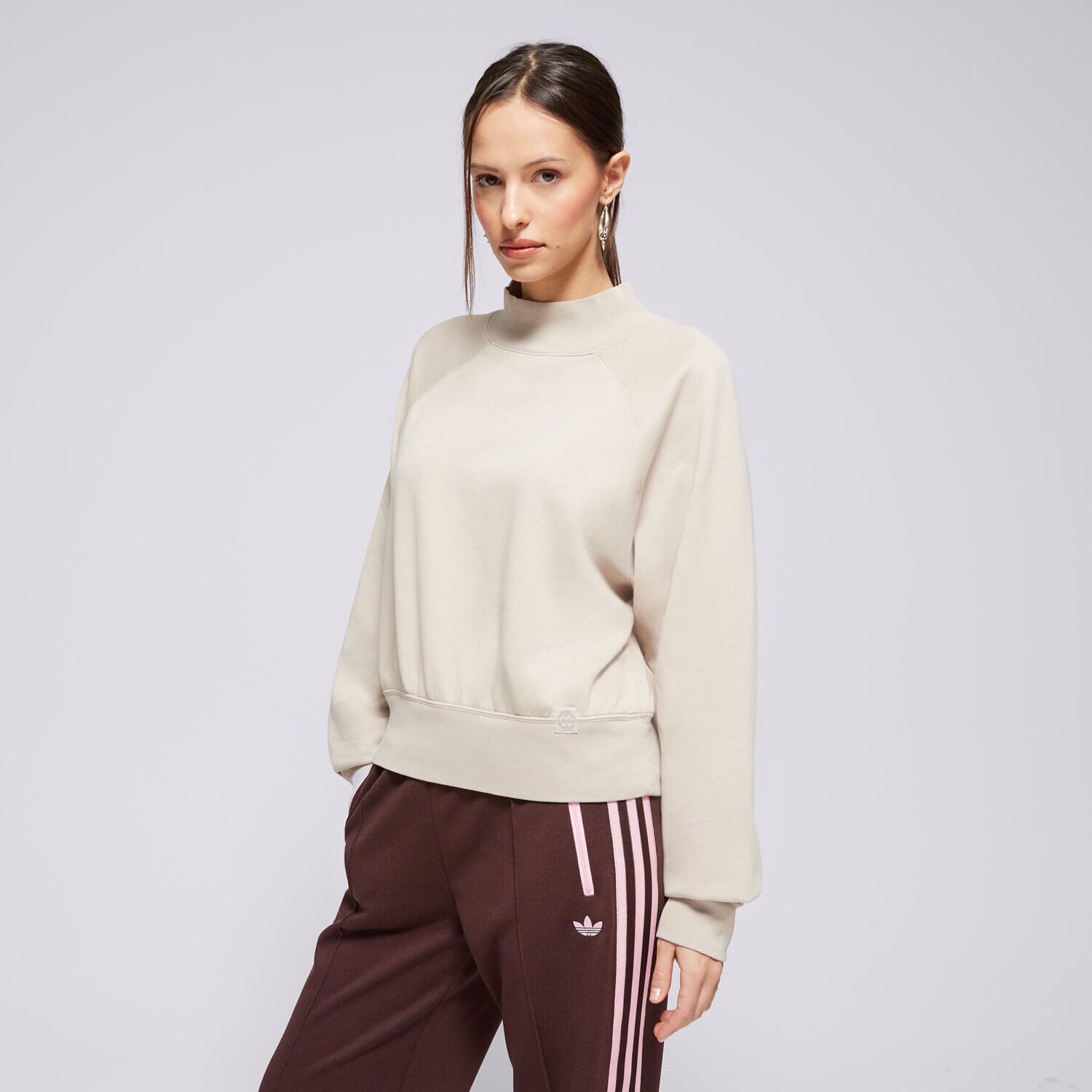 Ženski pulover CHAMPION JOPICA MOCK TURTLE NECK SWEATSHIRT 117637MS016 bež
