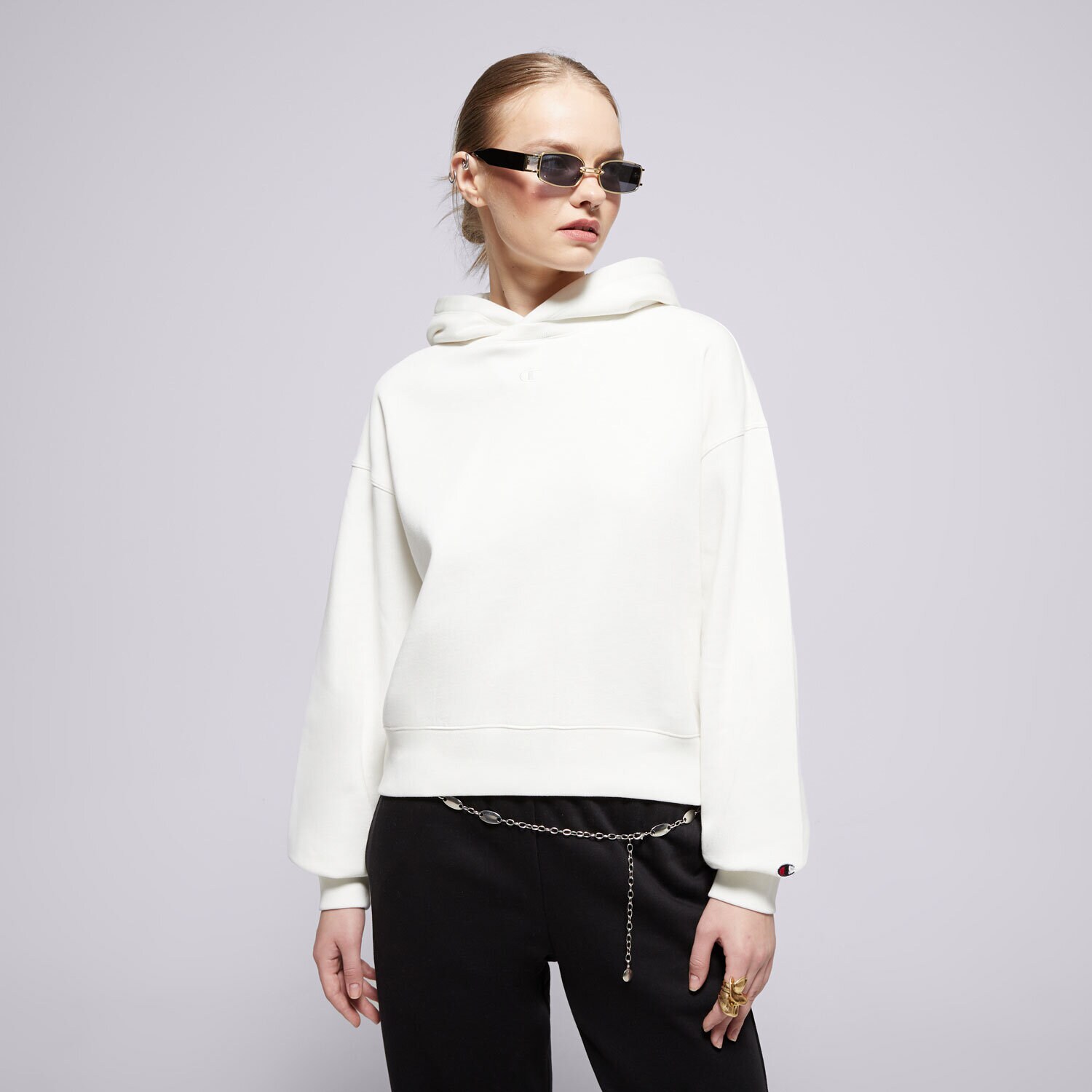 Ženski pulover CHAMPION JOPICA S KAPUCO HOODED SWEATSHIRT 117539WW003 bela