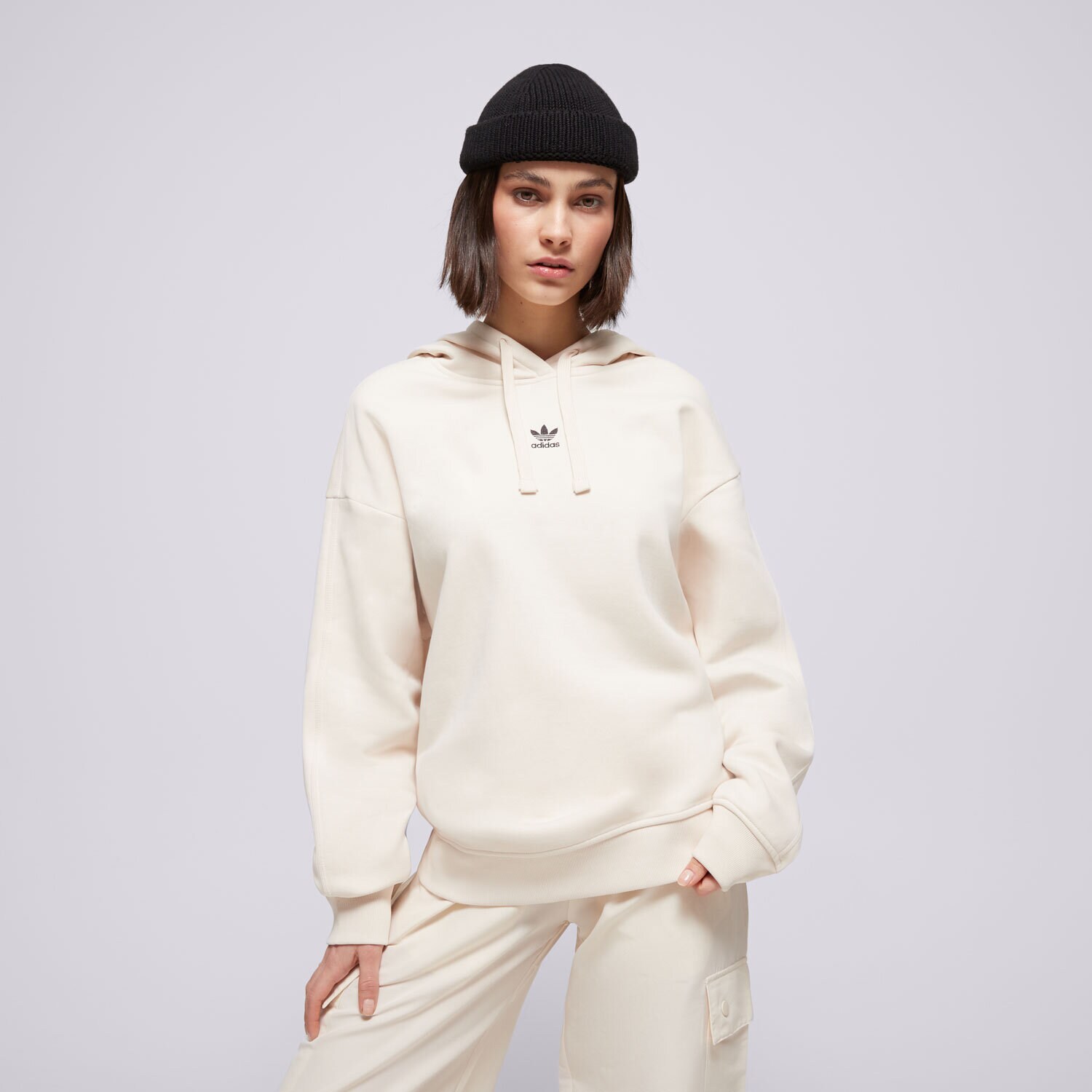 Ženski pulover ADIDAS JOPICA S KAPUCO ESS HOODIE IY9619 bela