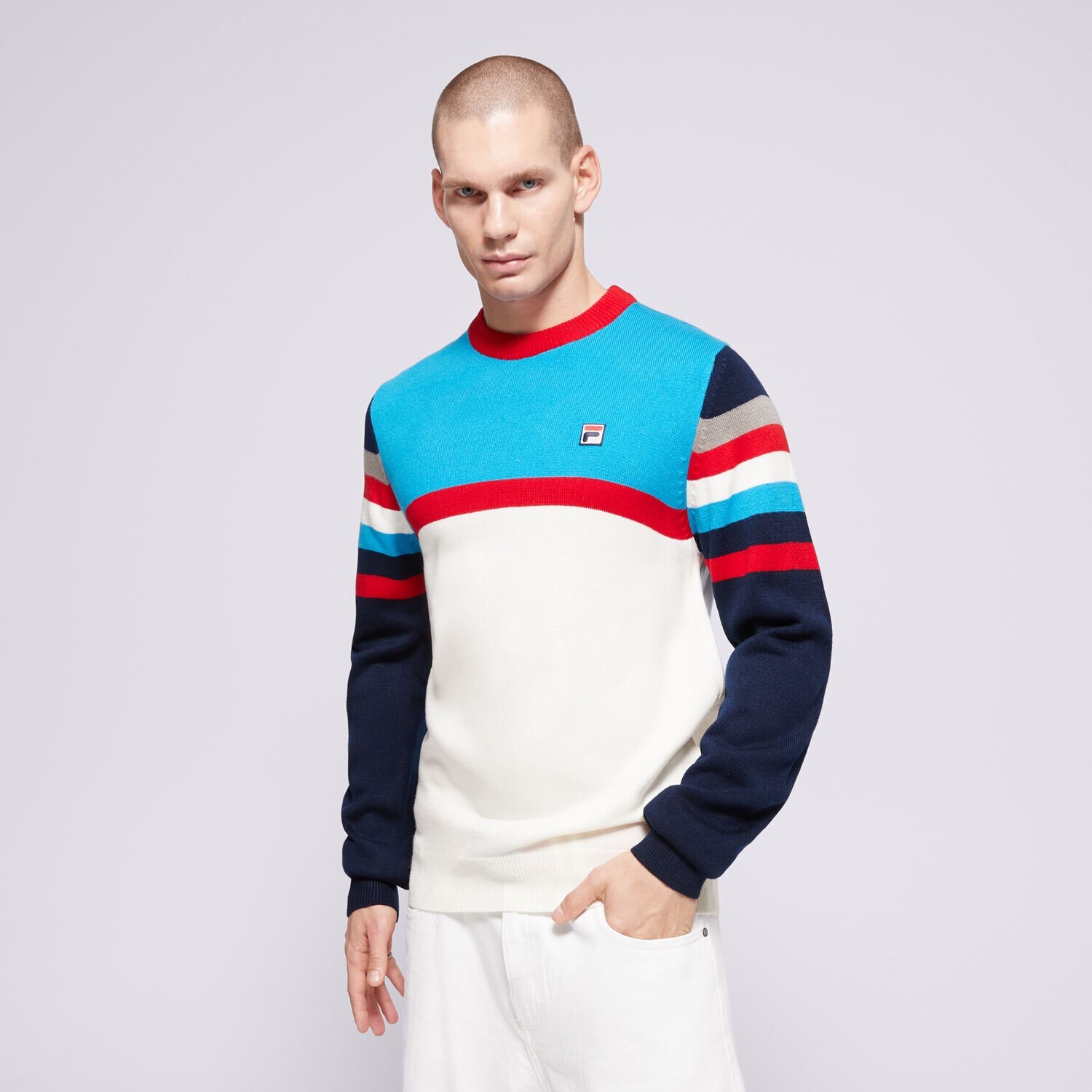 Moški pulover FILA PULOVER LORENZO FW24MH003130 pisana