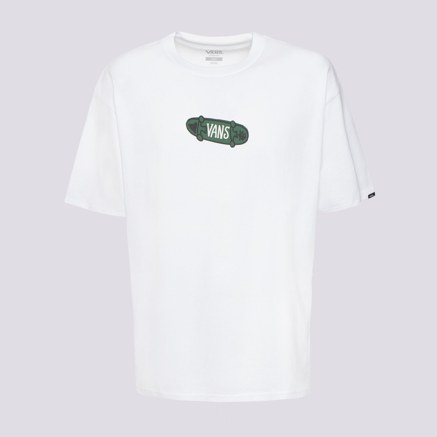 Moška majica s kratkimi rokavi VANS T-SHIRT SKATER LOOSE SS VN000KTZWHT bela