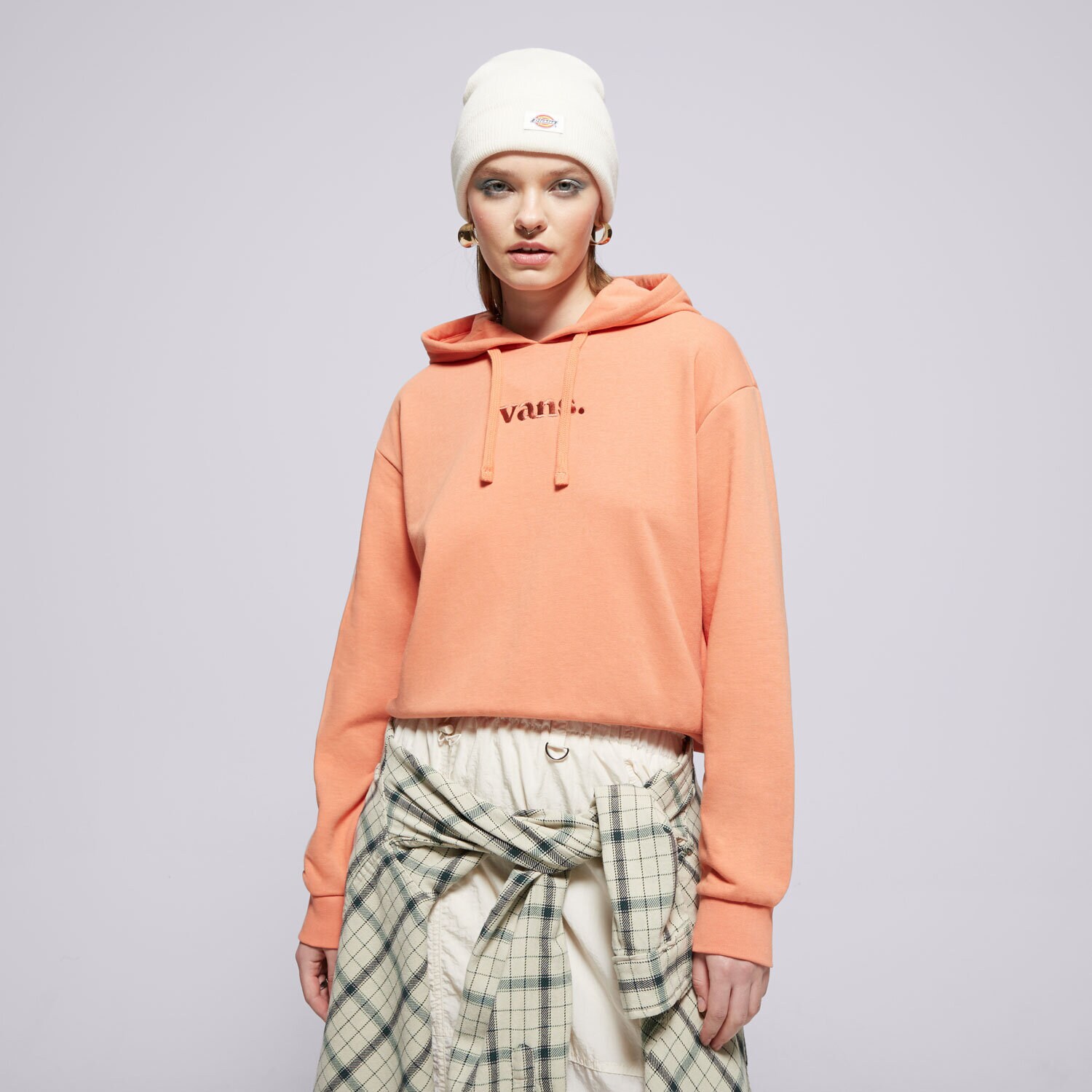 Ženski pulover VANS JOPICA S KAPUCO W ESSENTIAL FT RLX PO VN000JF6VVL oranžna