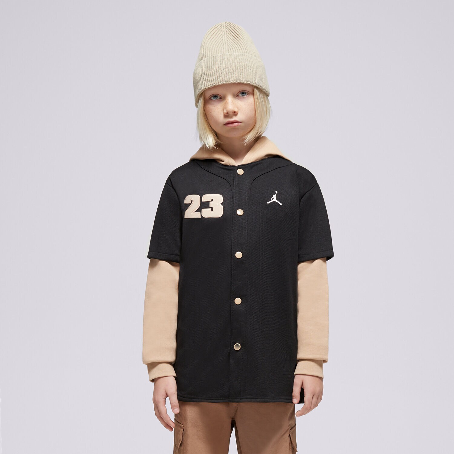 Otroški pulover JORDAN JOPICA  HOODED JUMPMAN BASEBALL P BOY 95D542-023 črna