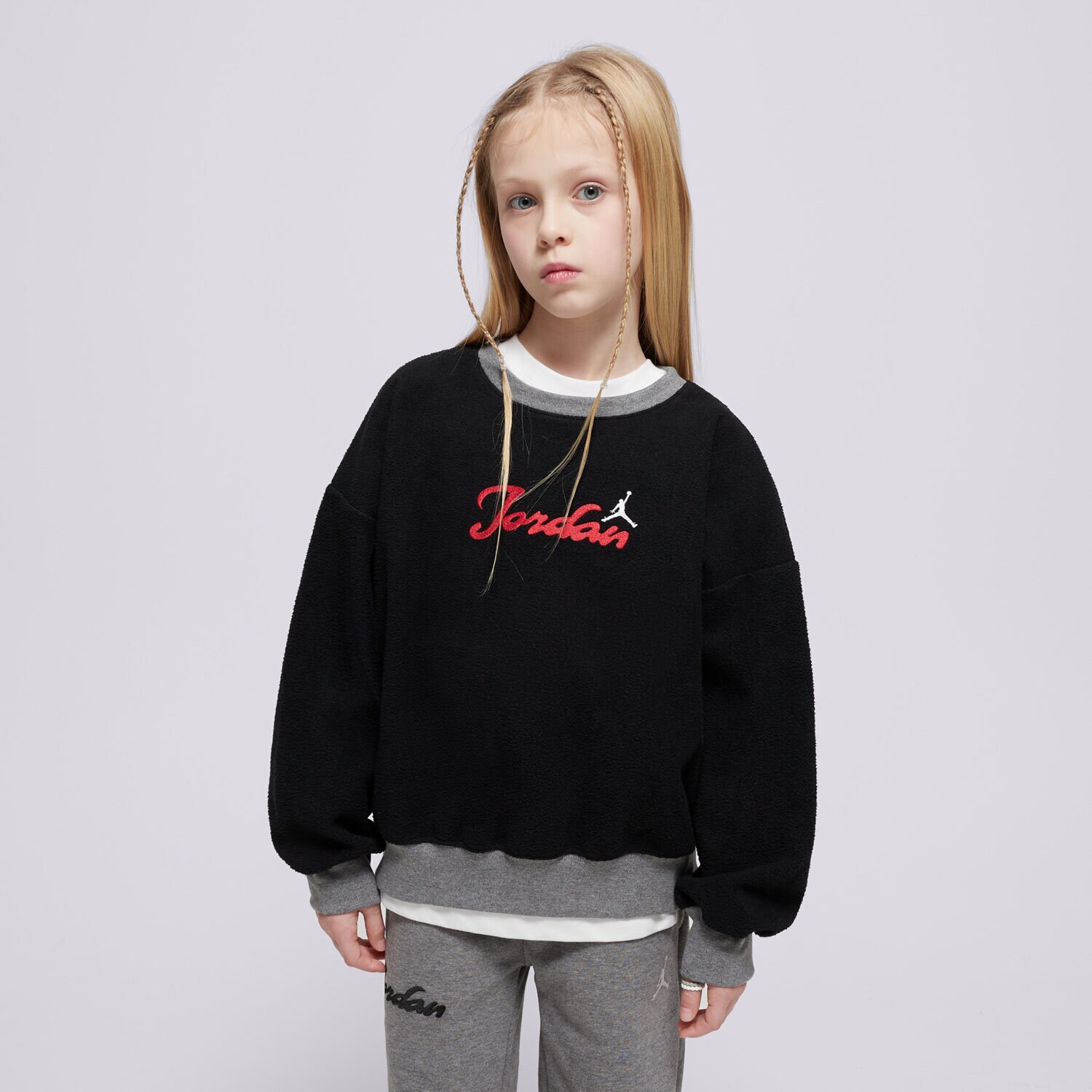 Otroški pulover JORDAN JOPICA JDG META-ENCHANTMENT COZY CREW GIRL 45D519-023 črna