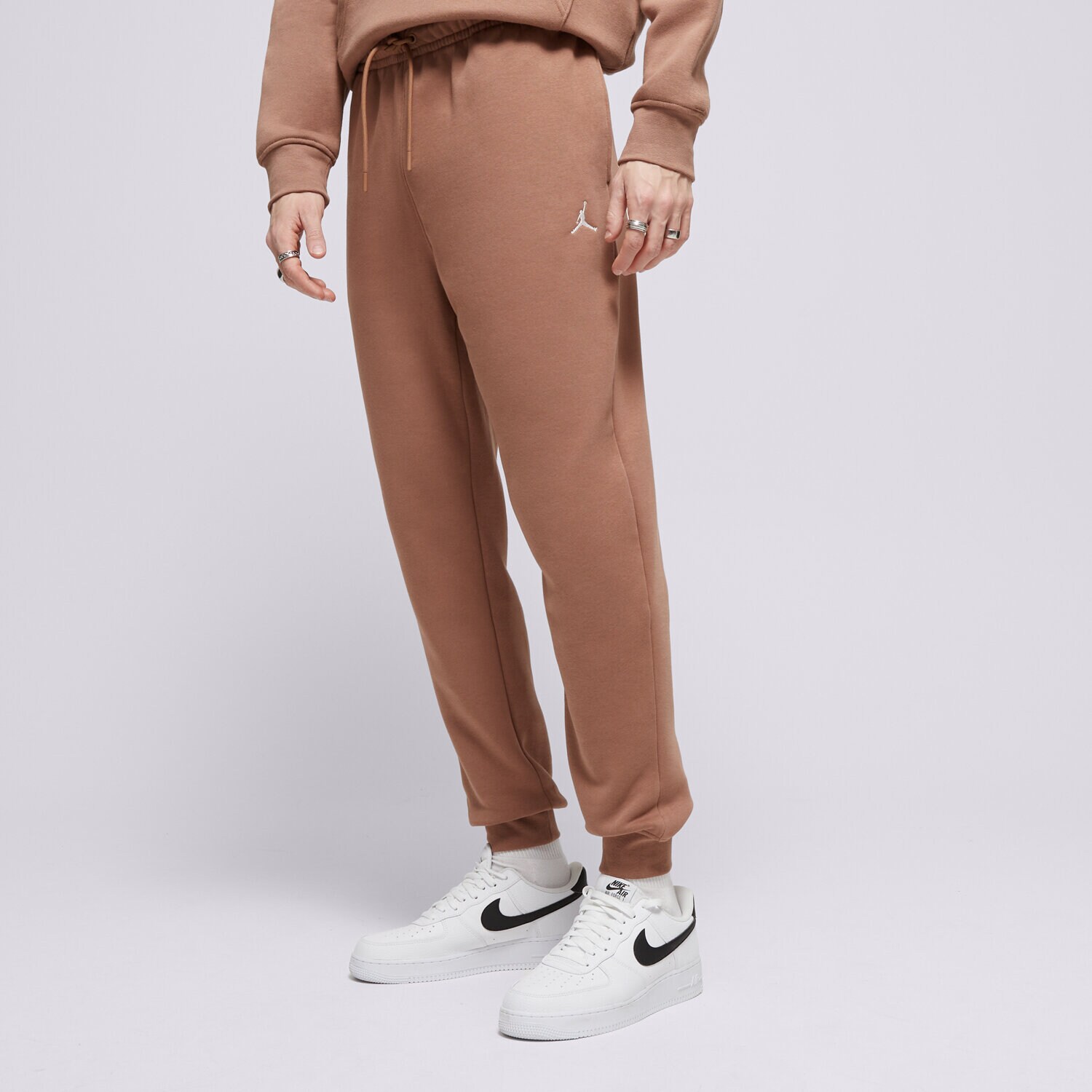 Moški hlače JORDAN HLAČE M J BRKLN FLC PANT FV7277-223 rjava