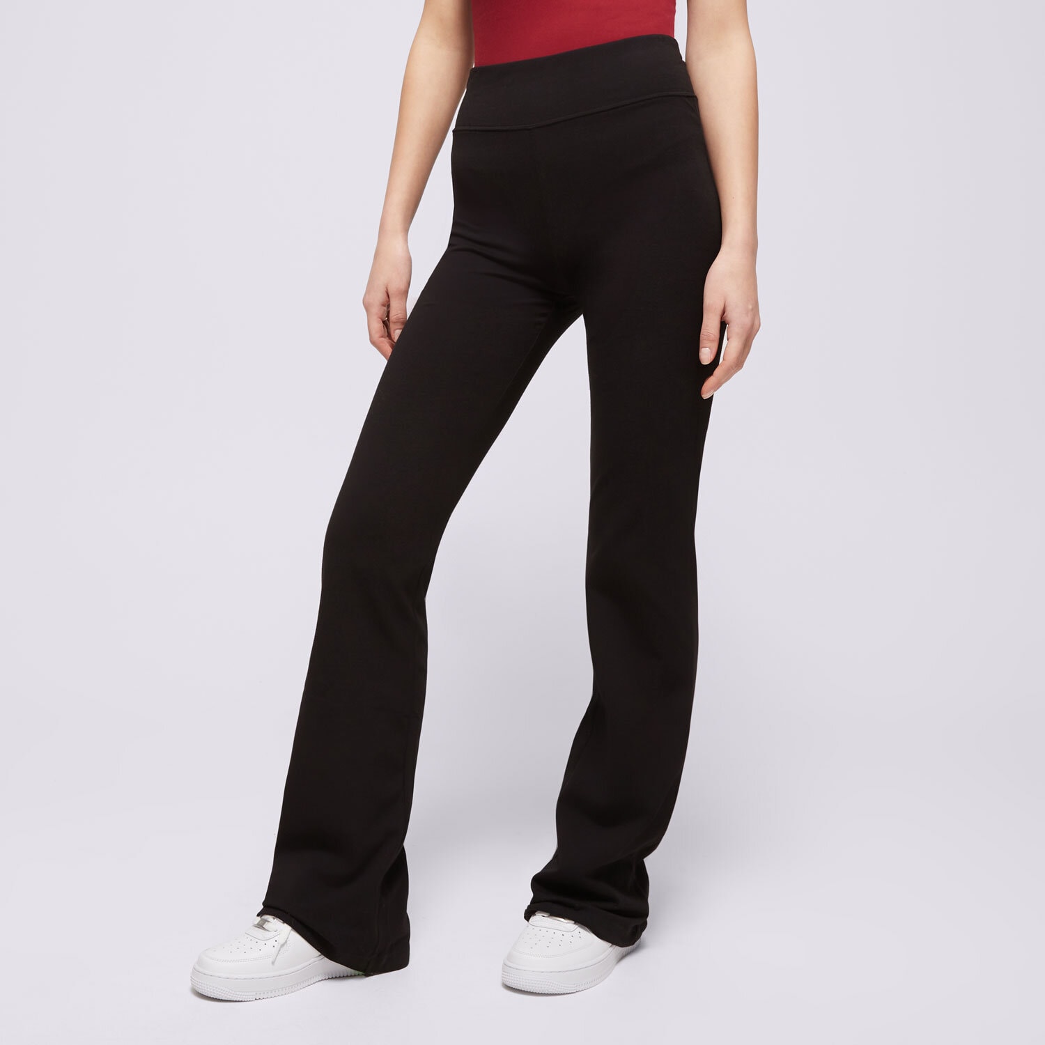 Ženske hlače CHAMPION HLAČE HIGH WAIST FLARE LEGGINS 117559KK001 črna