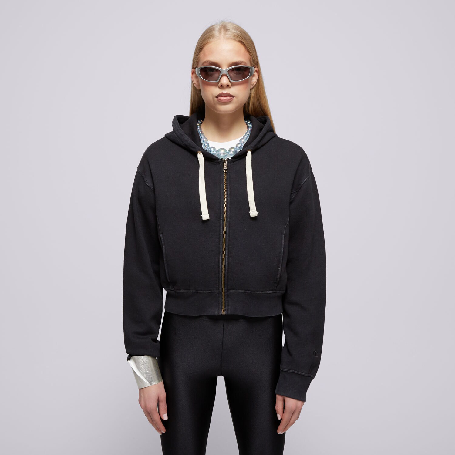 Ženski pulover CHAMPION JOPICA S KAPUCO HOODED SWEATSHIRT 117631KK001 črna