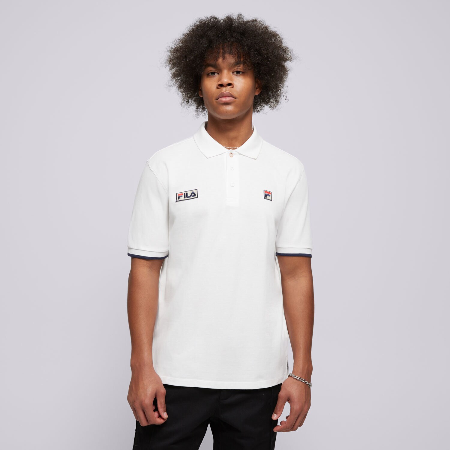 Moška majica s kratkimi rokavi FILA T-SHIRT PABLO FW24MH033100 bela