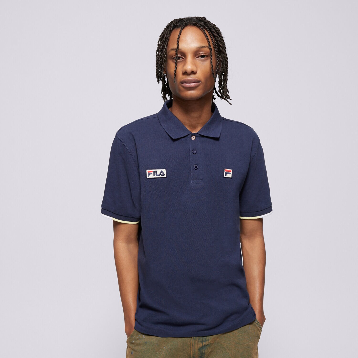Moška majica s kratkimi rokavi FILA T-SHIRT PABLO FW24MH033410 mornarsko modra
