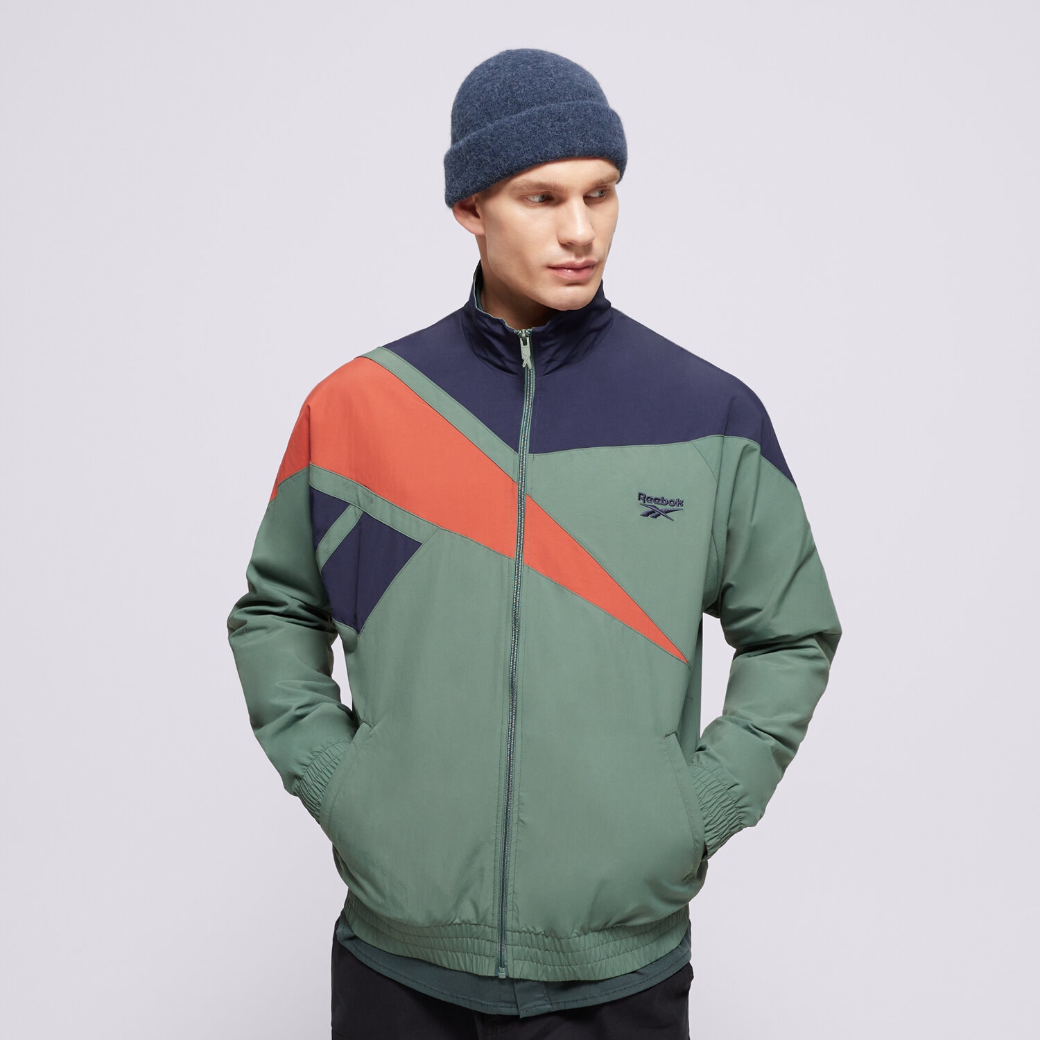 Moška jakna za prehodni čas REEBOK JAKNA ORTALION CL F FR TRACKMAJICA 100206044 pisana
