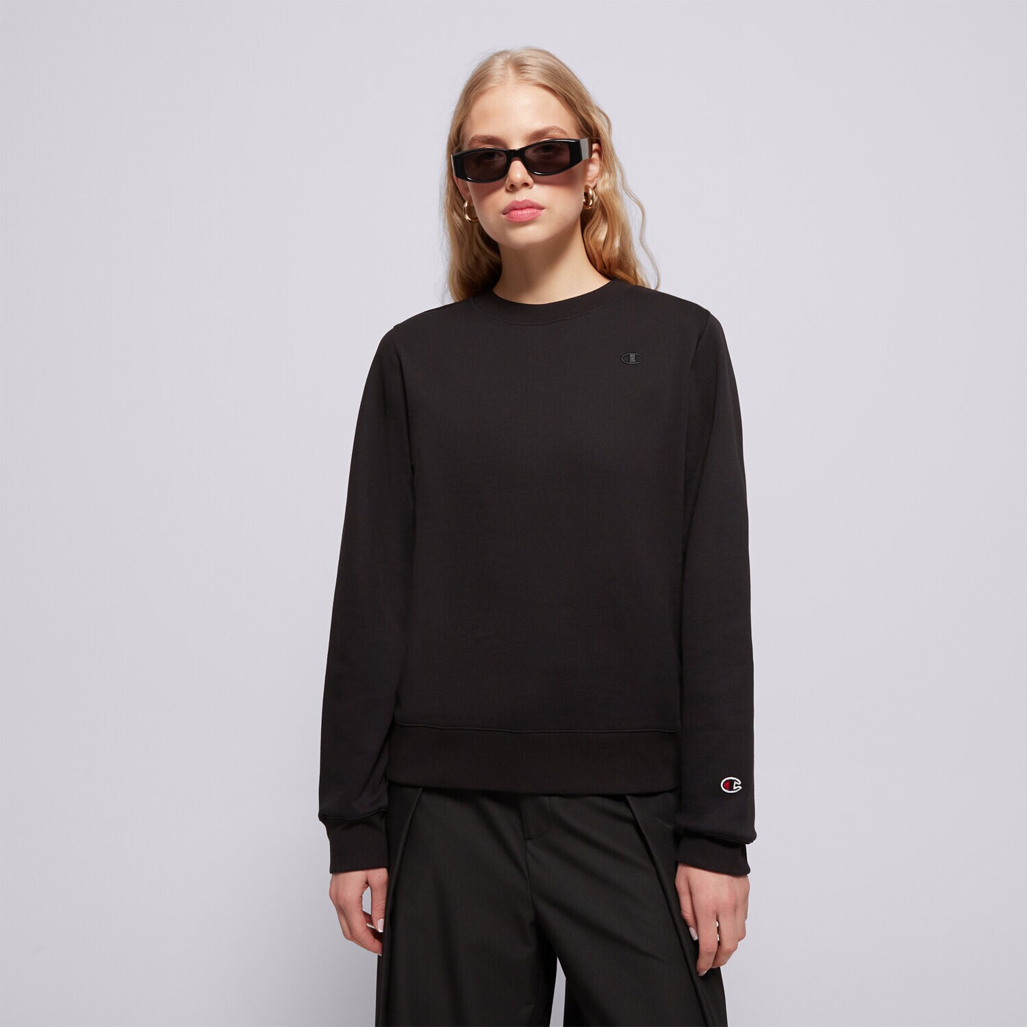 Ženski pulover CHAMPION JOPICA CREWNECK SWEATSHIRT 117582KK001 črna