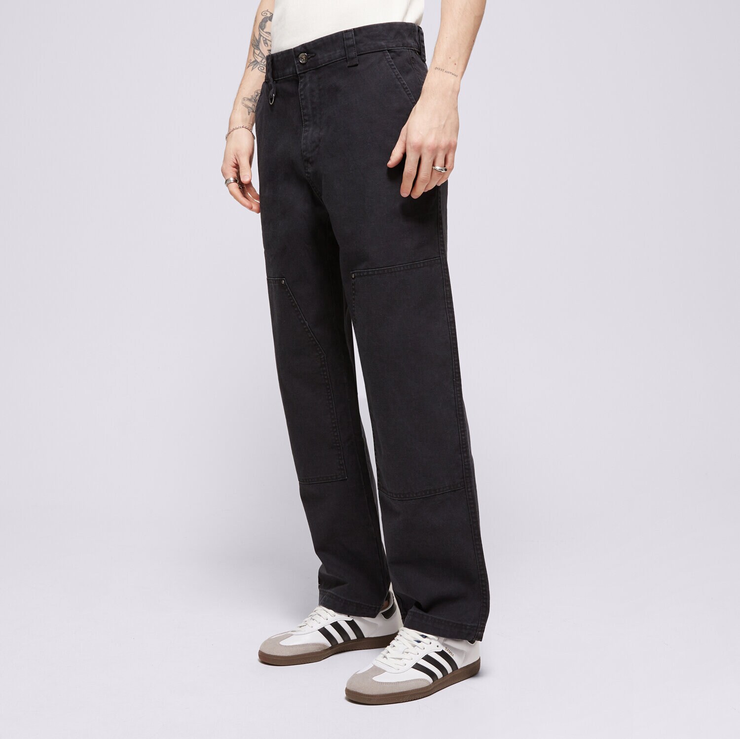 Moški hlače CHAMPION HLAČE STRAIGHT HEM PANTS 220506KK001 črna