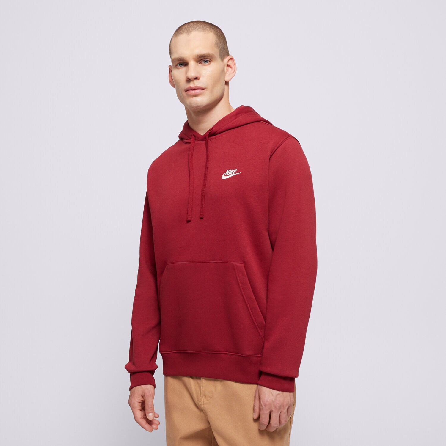 Moški pulover NIKE JOPICA S KAPUCO M NSW CLUB HOODIE PO BB BV2654-677 rdeča