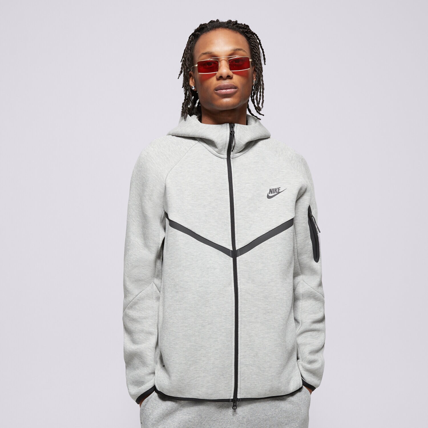 Moški pulover NIKE JOPICA S KAPUCO M NK TCH FLC FZ WR HOODIE HV0949-063 siva