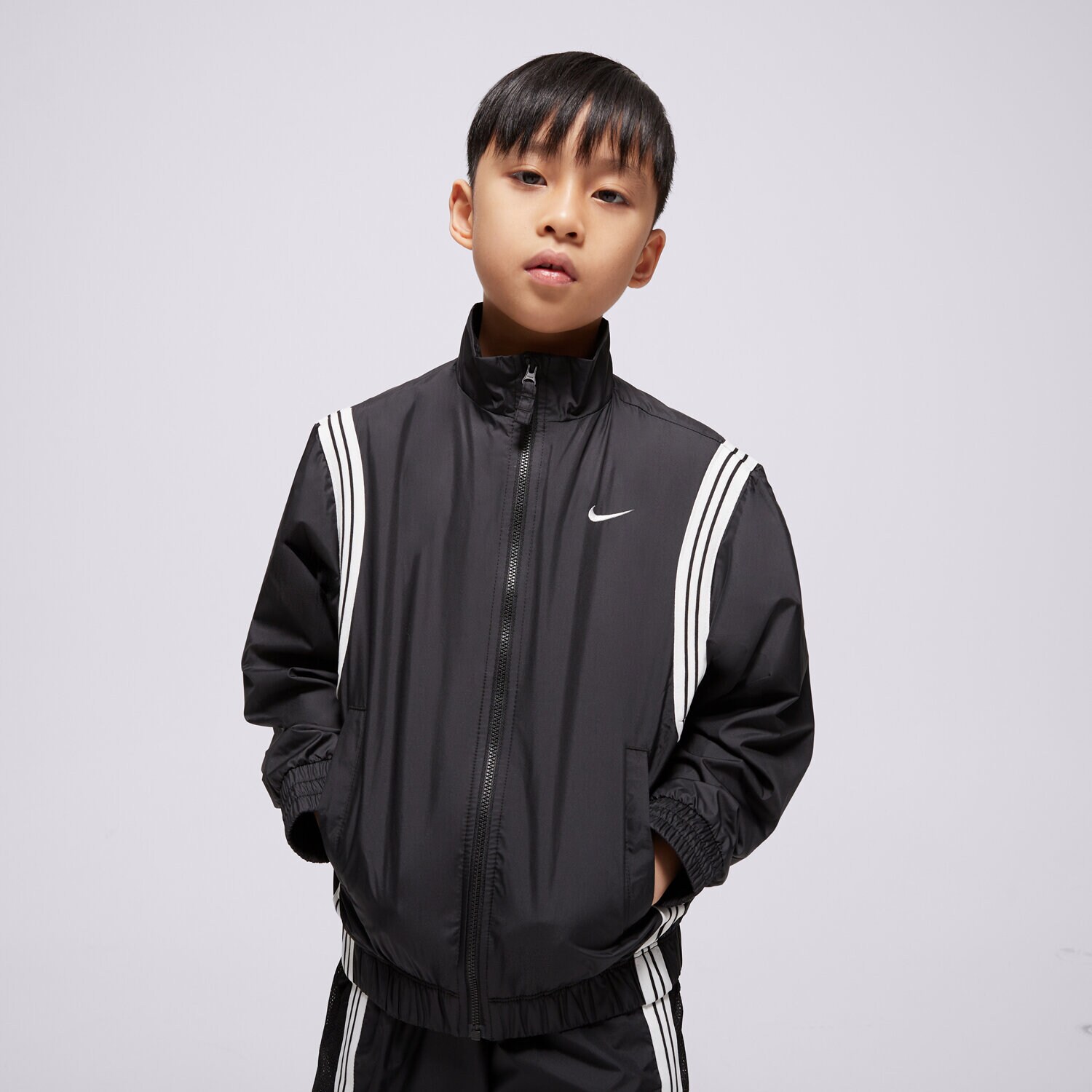 Otroški pulover NIKE JAKNA K NK RPL CROSSOVER JKT SR BOY FZ5233-010 črna