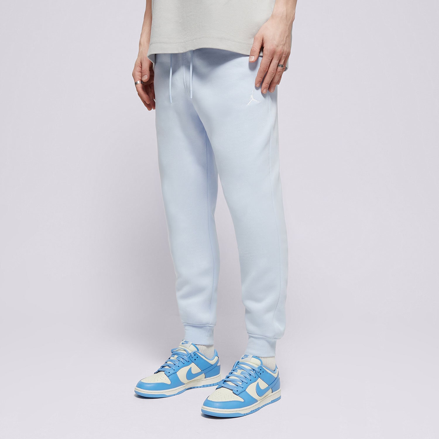 Moški hlače JORDAN HLAČE M J BRKLN FLC PANT FV7277-407 modra